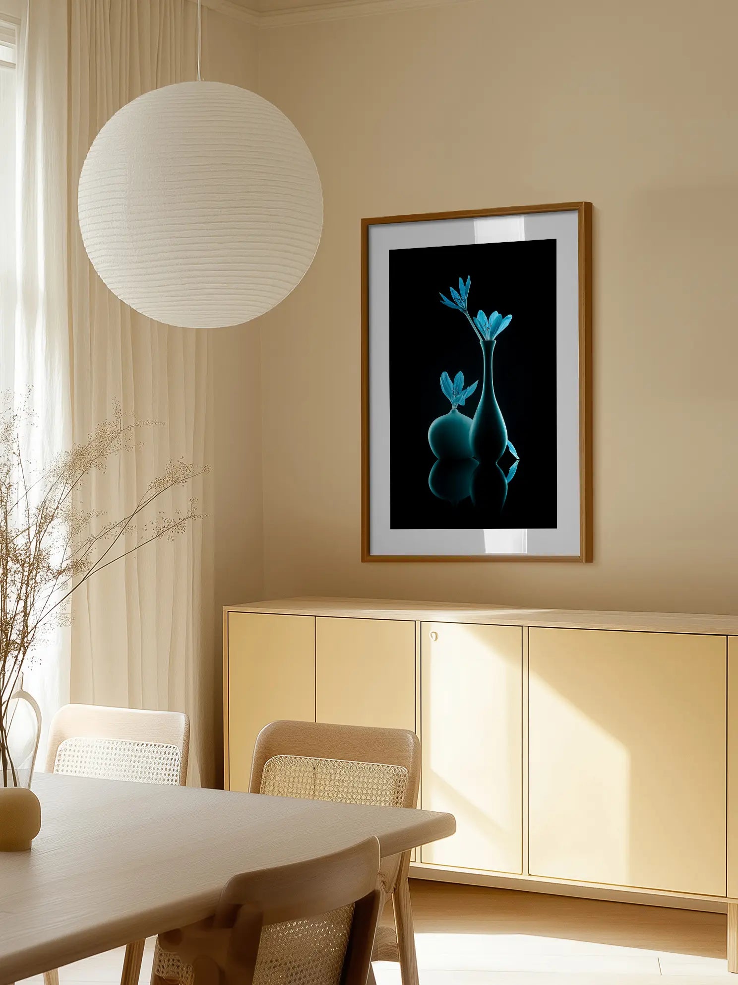 Blue Vases Poster