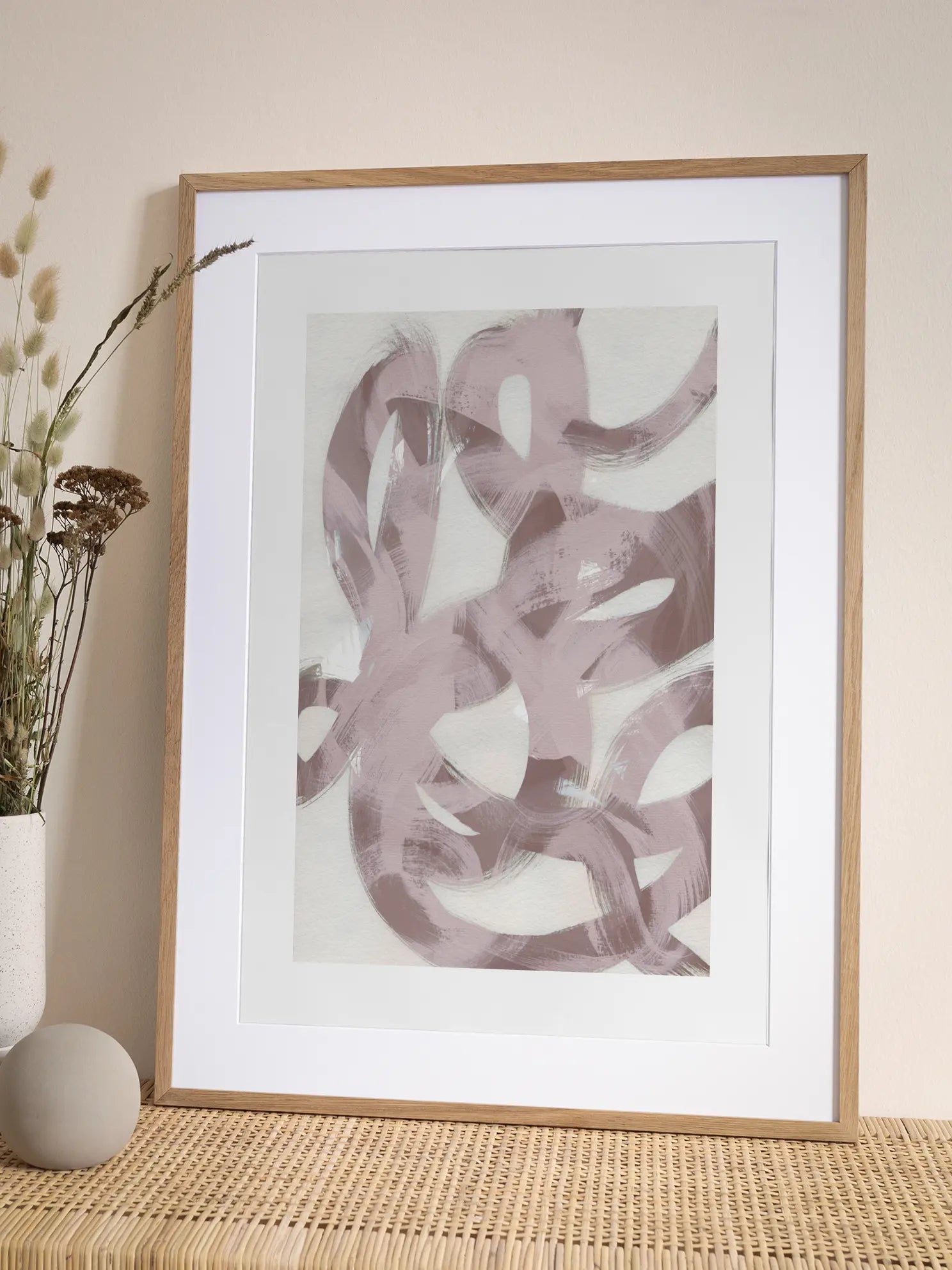 Blush Abstract Poster