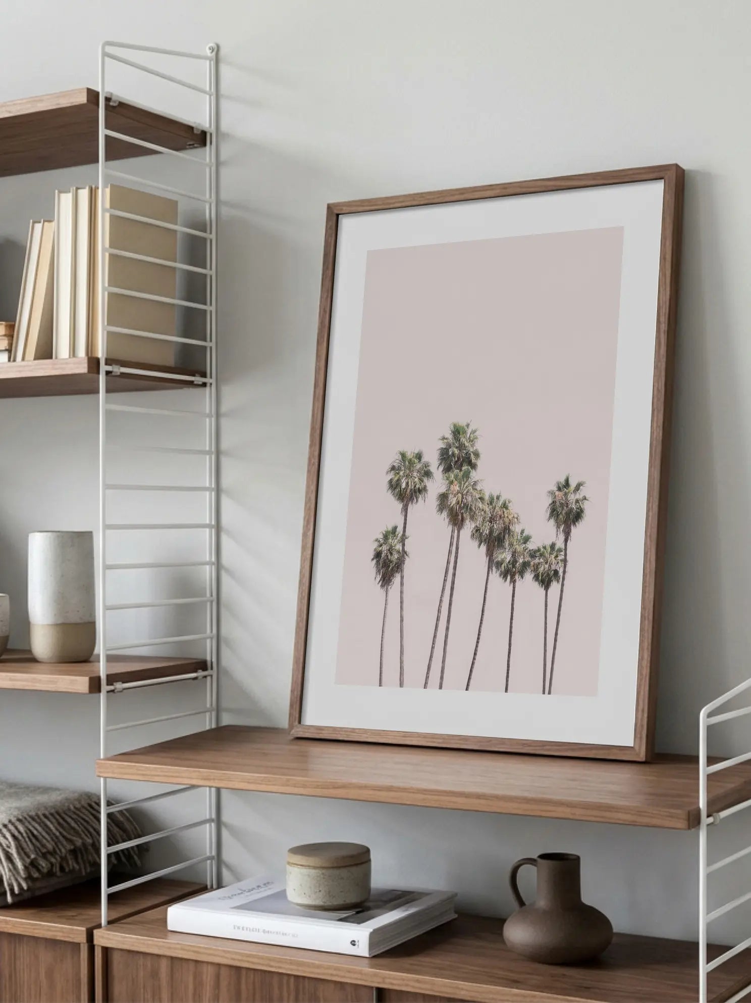 Blush Palms Poster