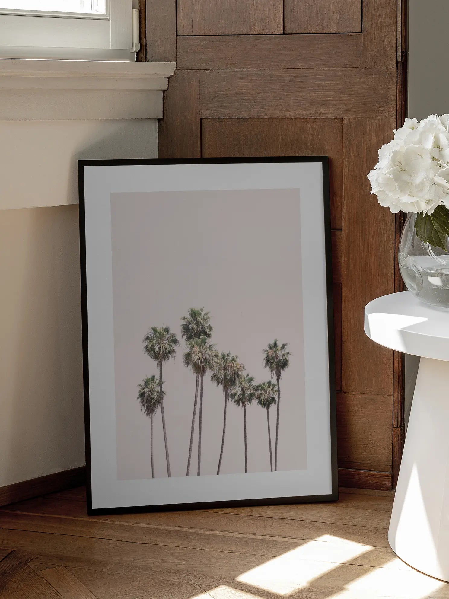 Blush Palms Poster
