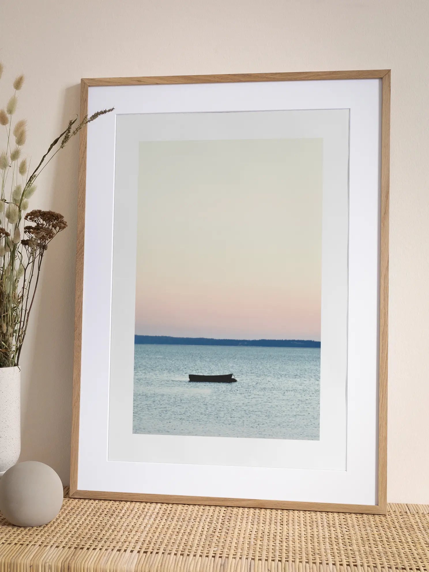 Boat on Lake Poster
