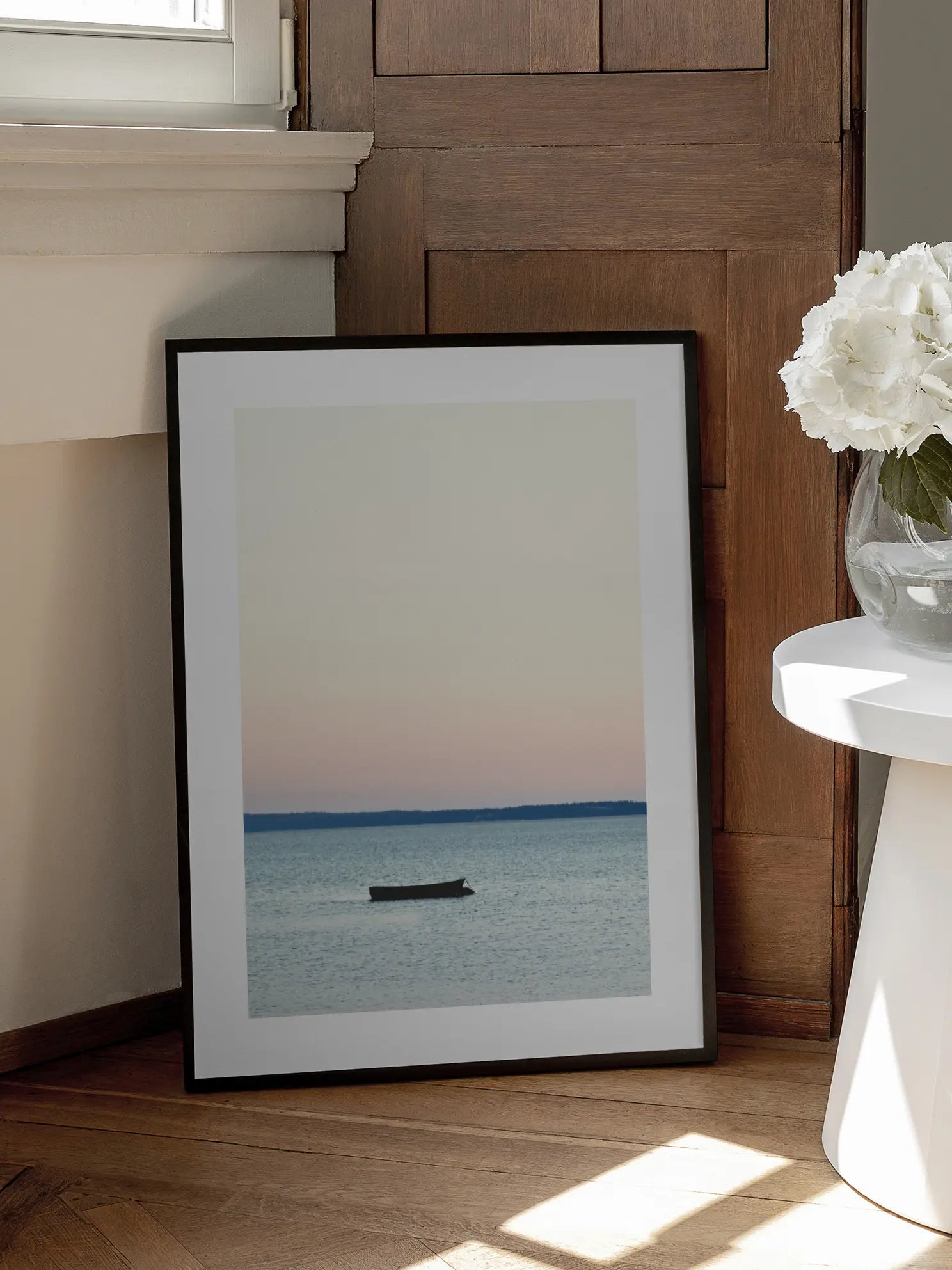 Boat on Lake Poster