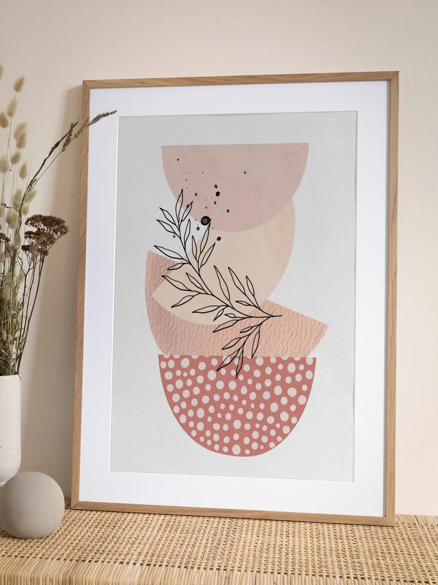 Boho in Pink No1 Poster