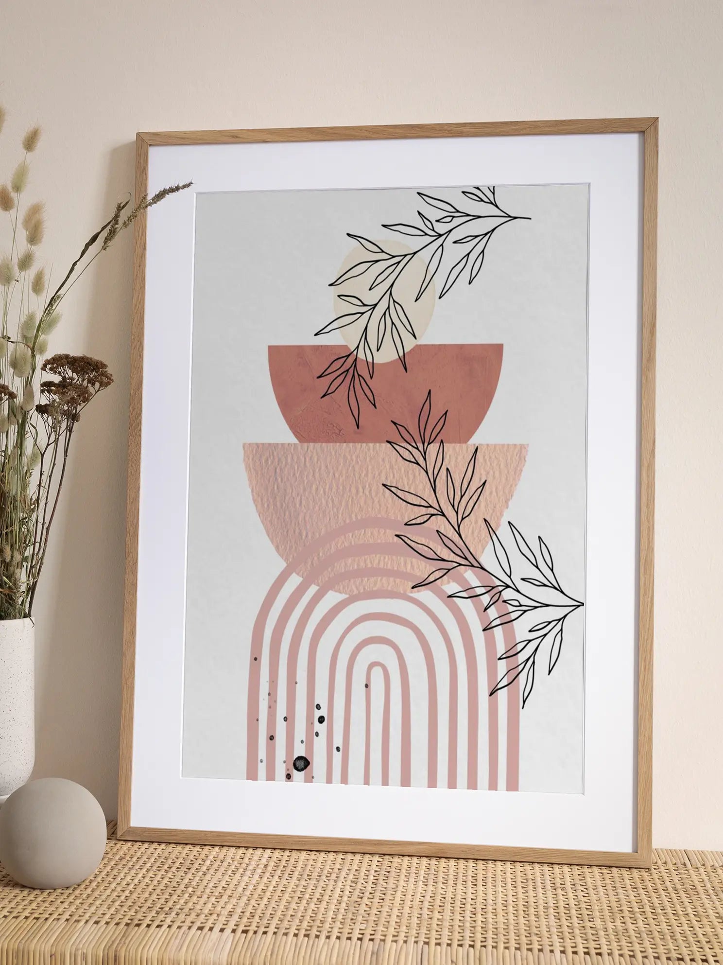 Boho in Pink No2 Poster