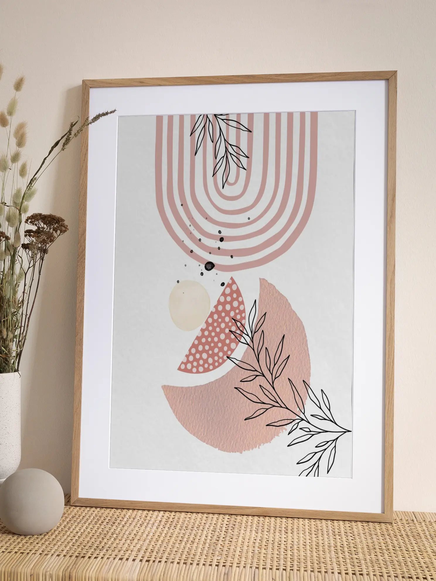 Boho in Pink No3 Poster