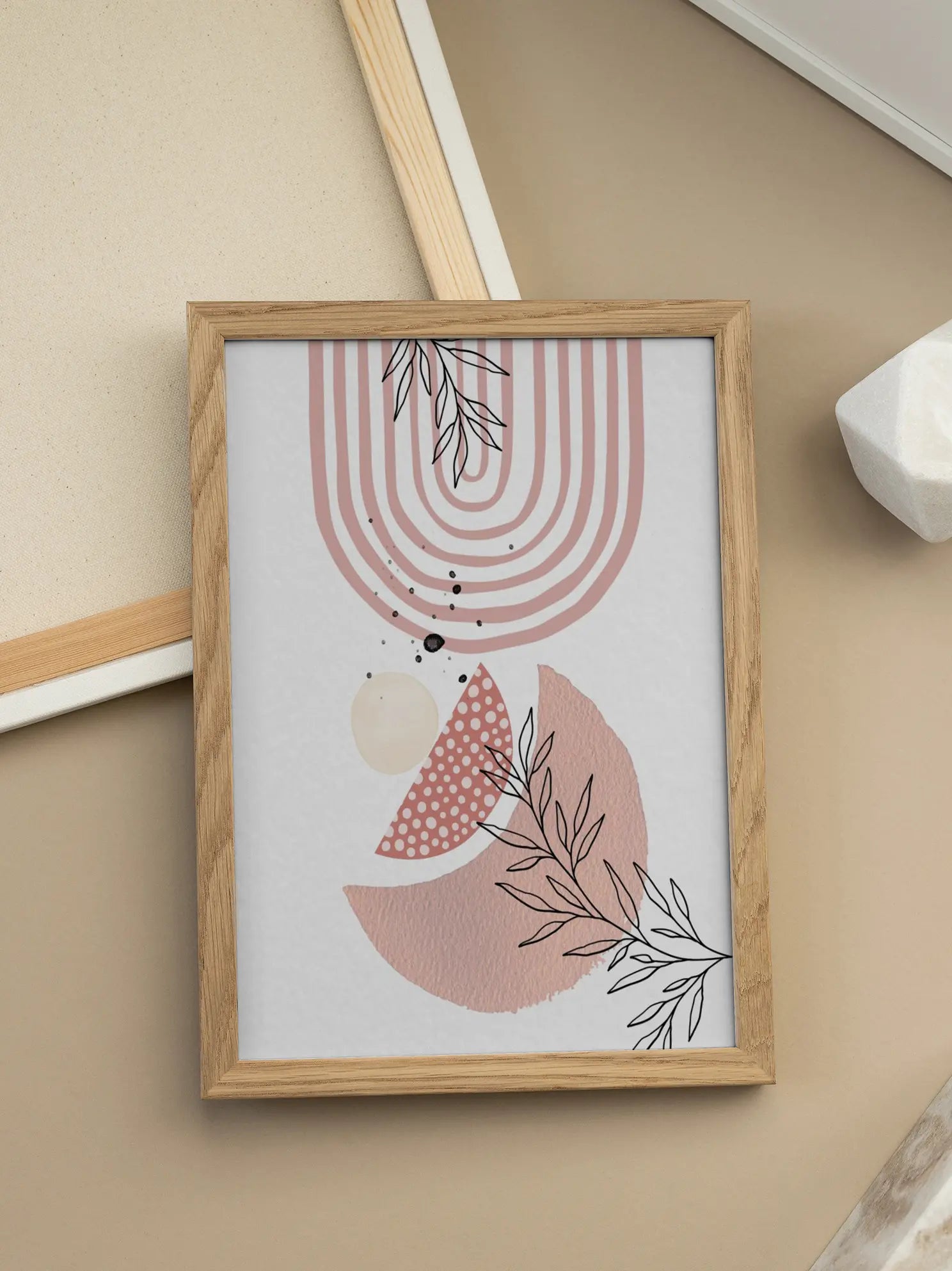 Boho in Pink No3 Poster