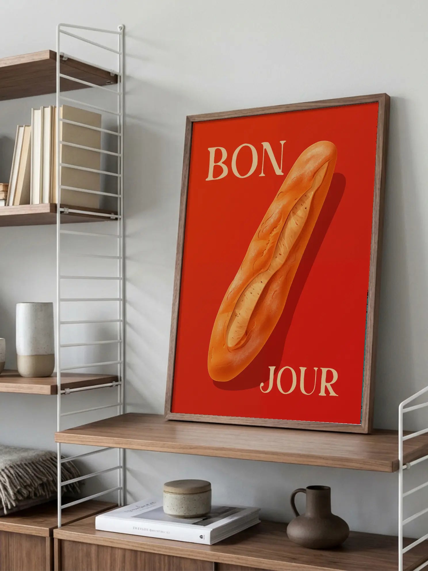 Bonjour Baguette Poster