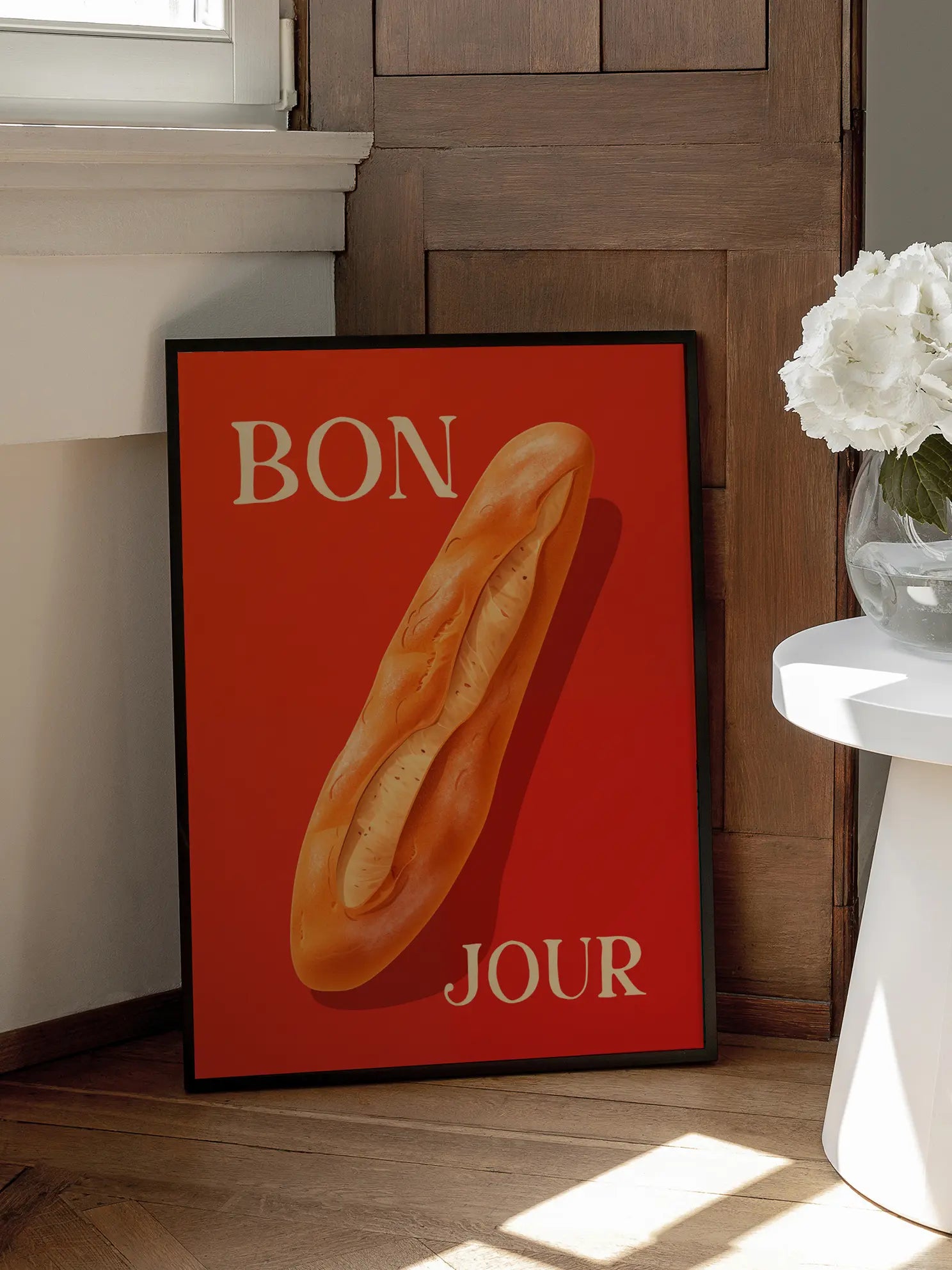 Bonjour Baguette Poster