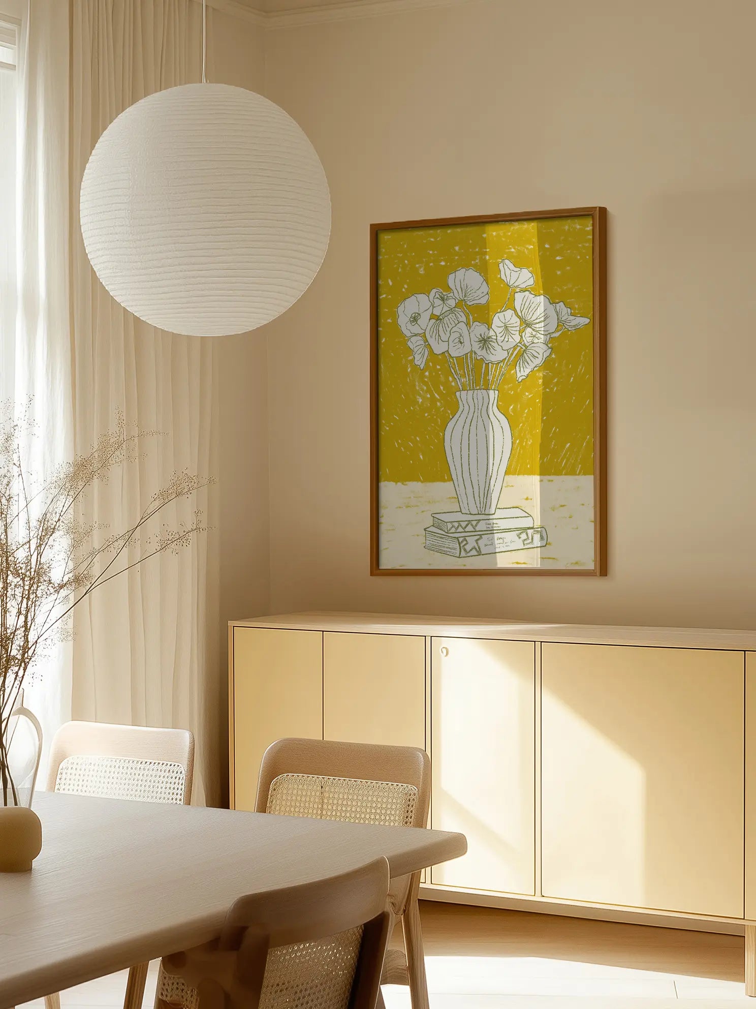 Books and Flowers Poster