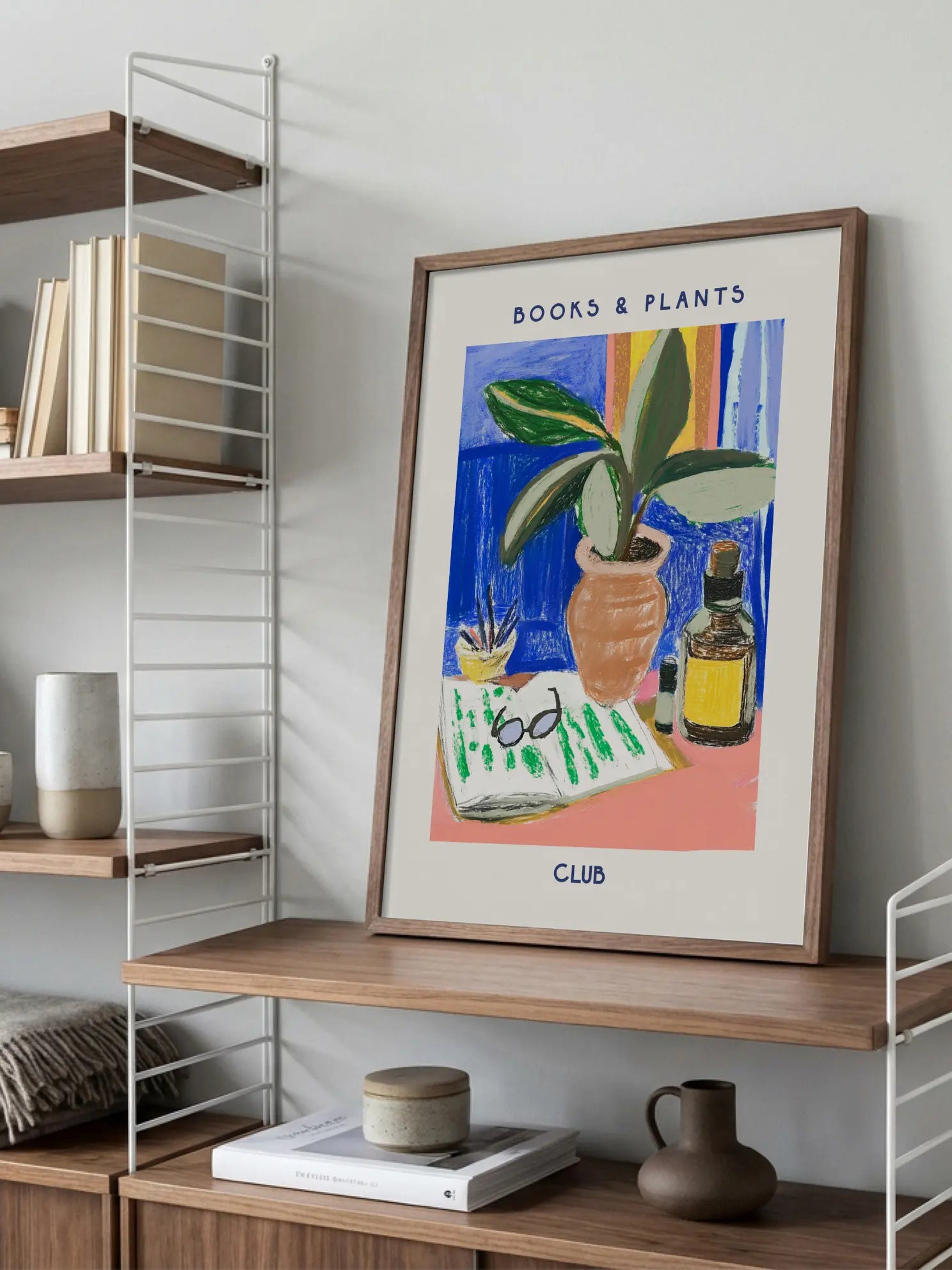 Books & Plants Club Poster