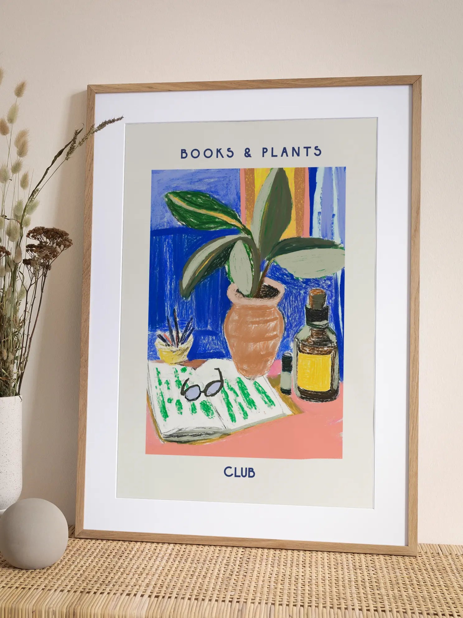 Books & Plants Club Poster