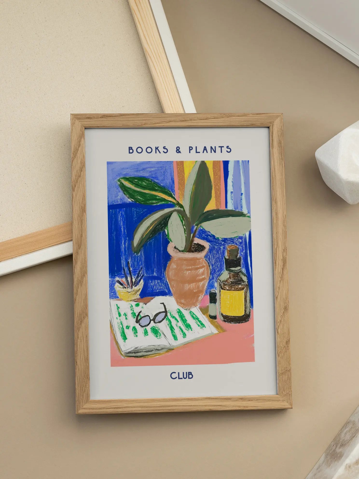 Books & Plants Club Poster