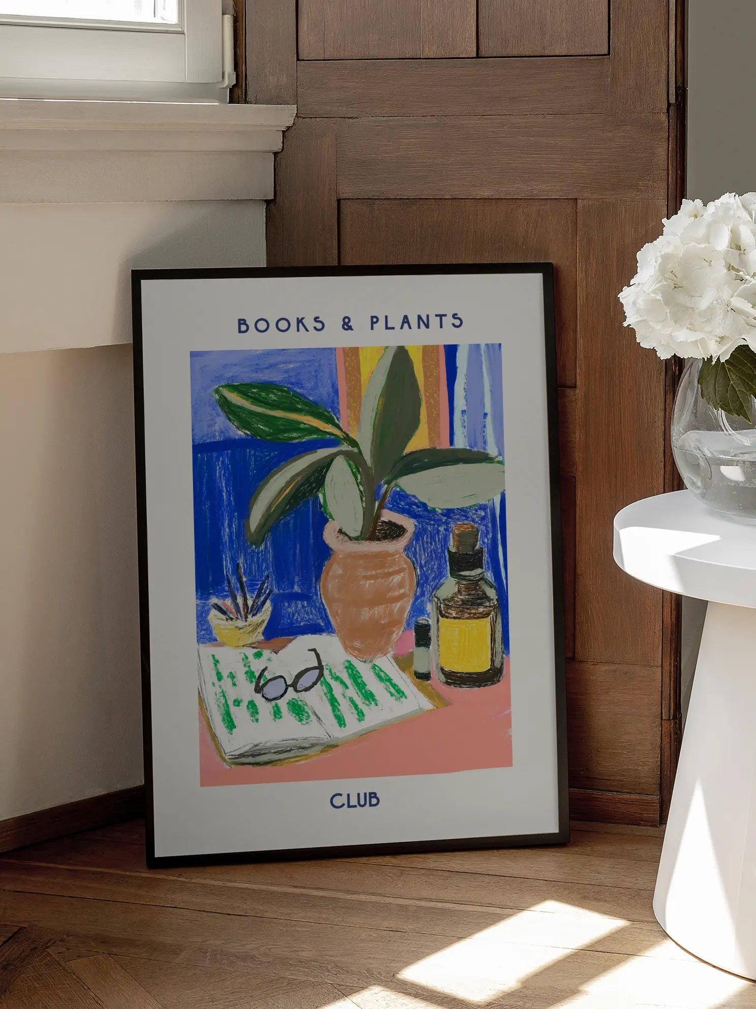 Books & Plants Club Poster