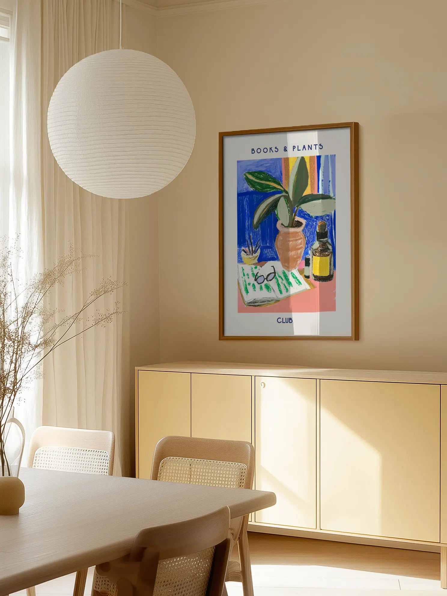 Books & Plants Club Poster