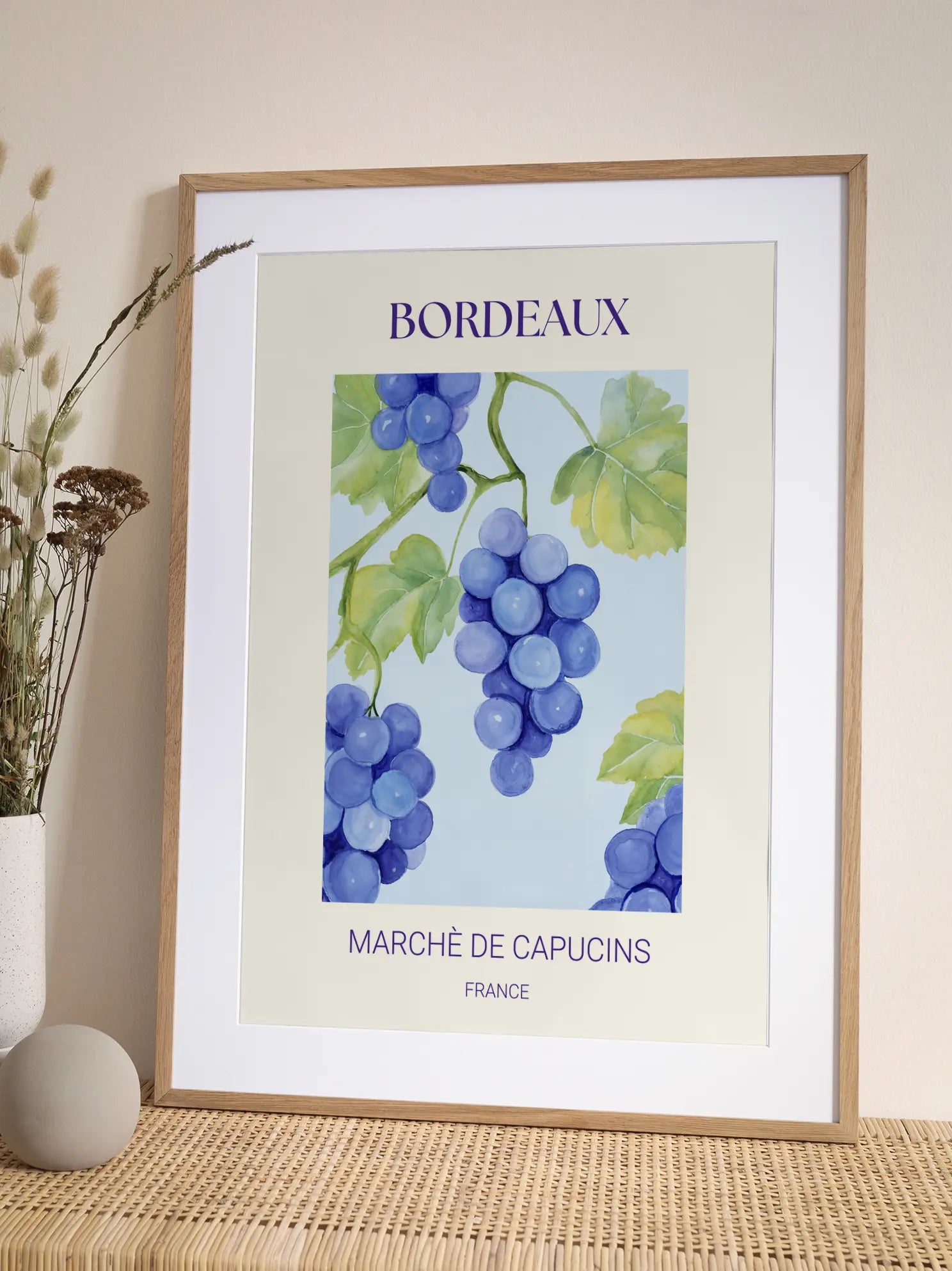 Bordeaux Grapes Poster