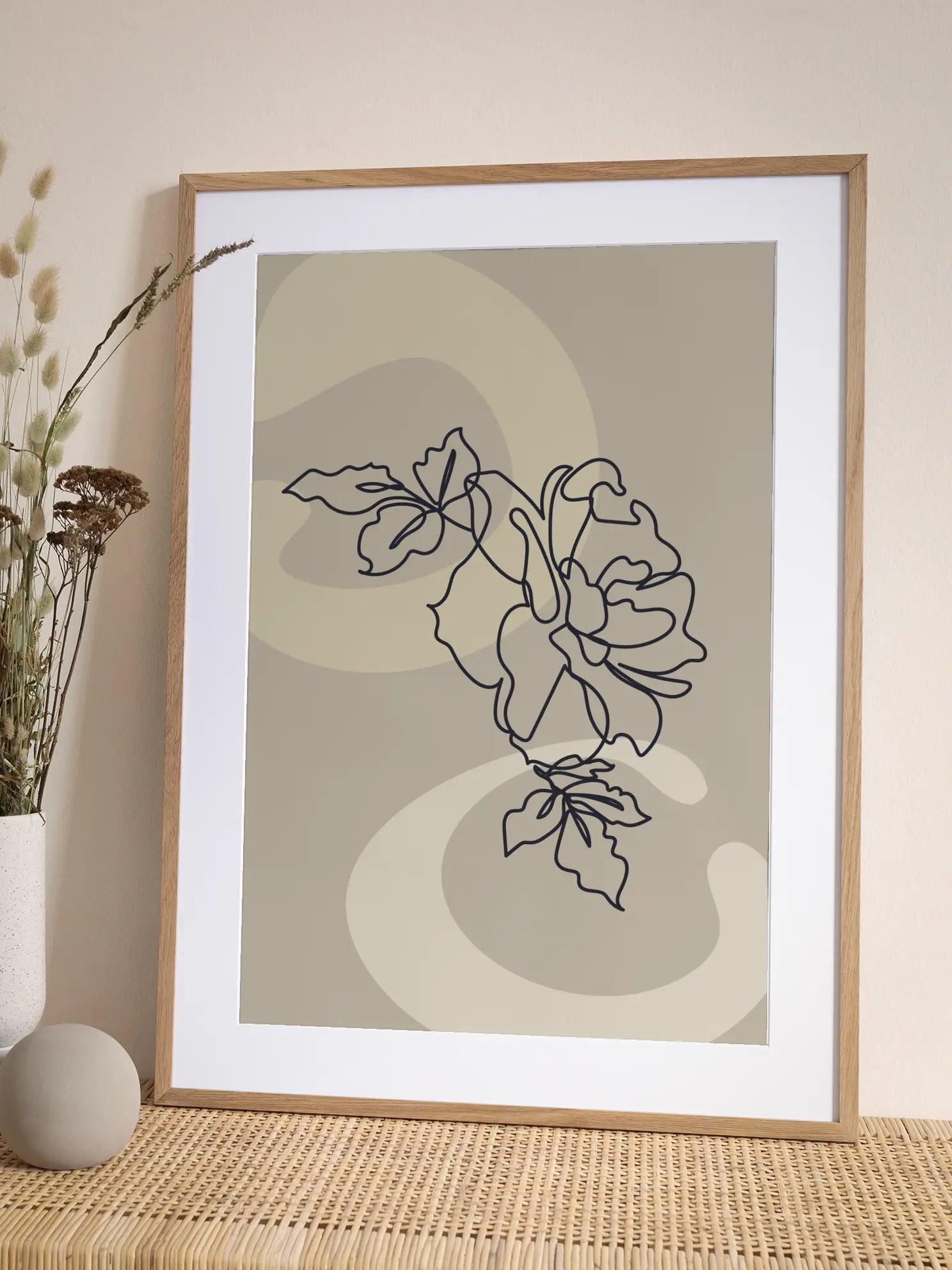 Botanic Line Art Poster