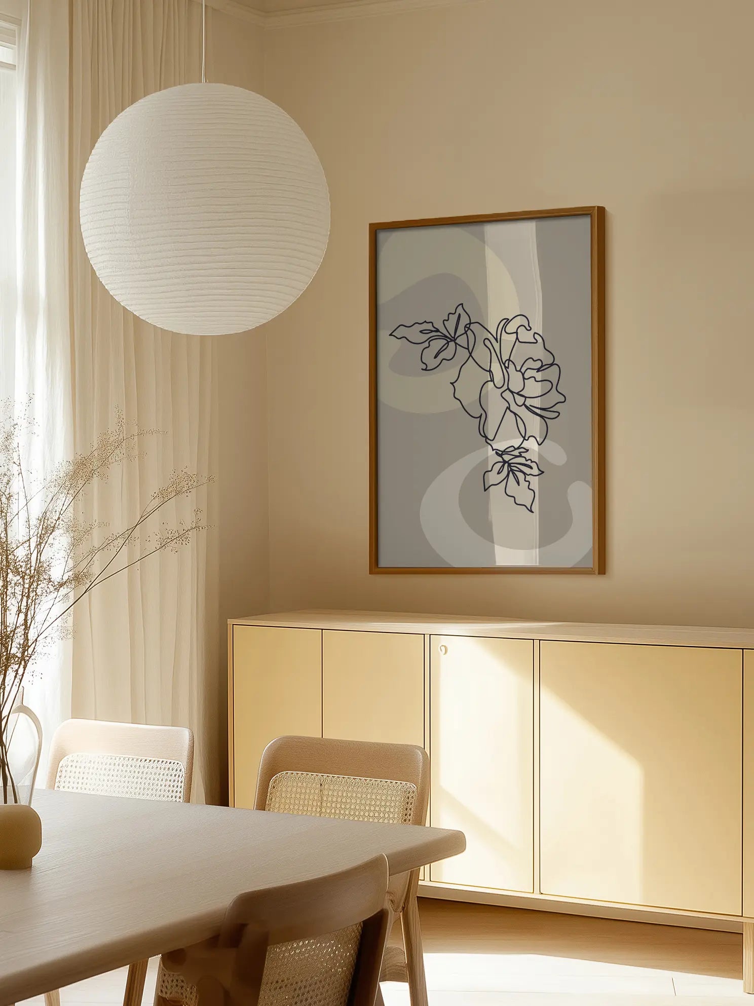 Botanic Line Art Poster
