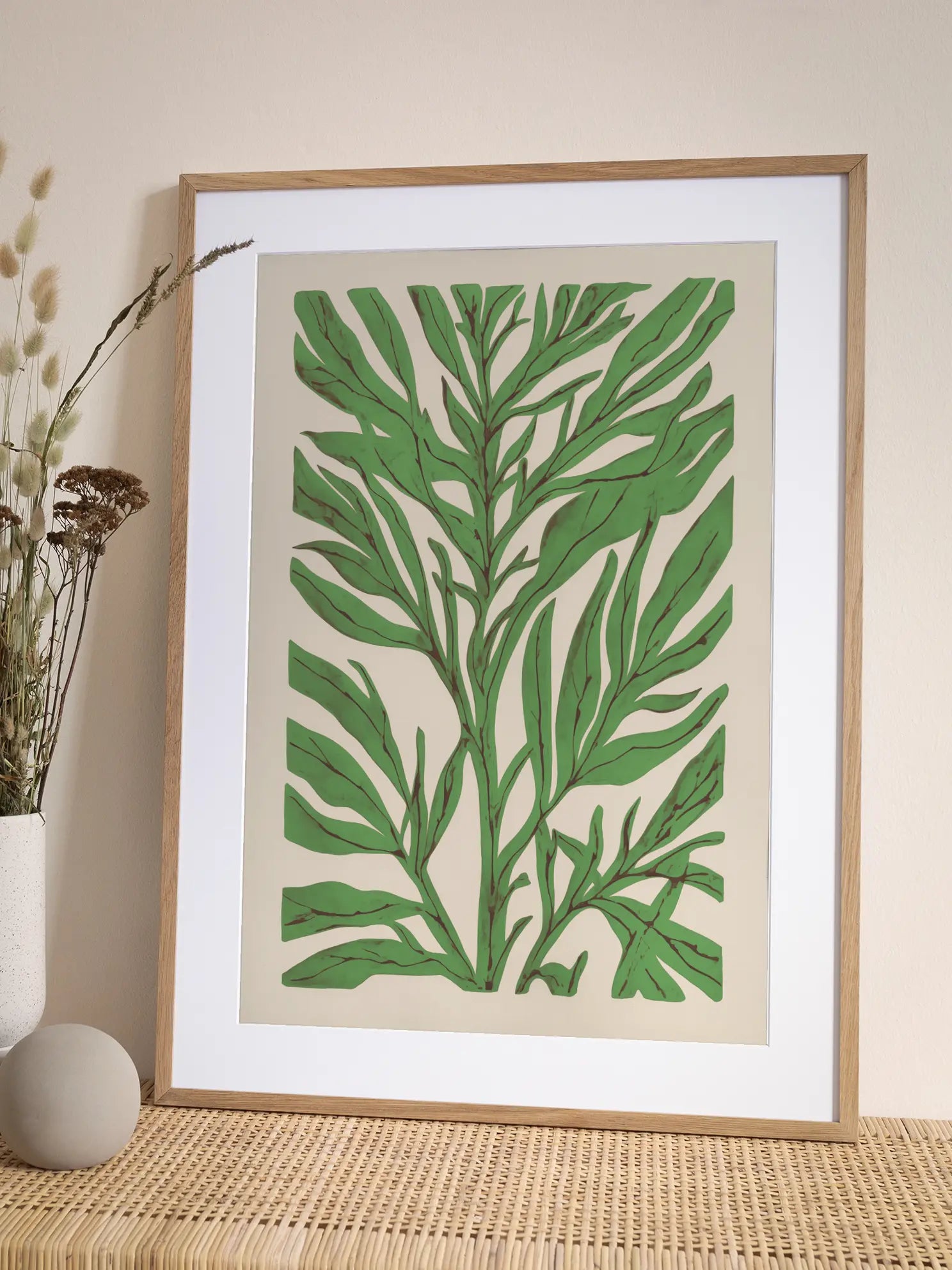 Botanical Green Sprout Poster