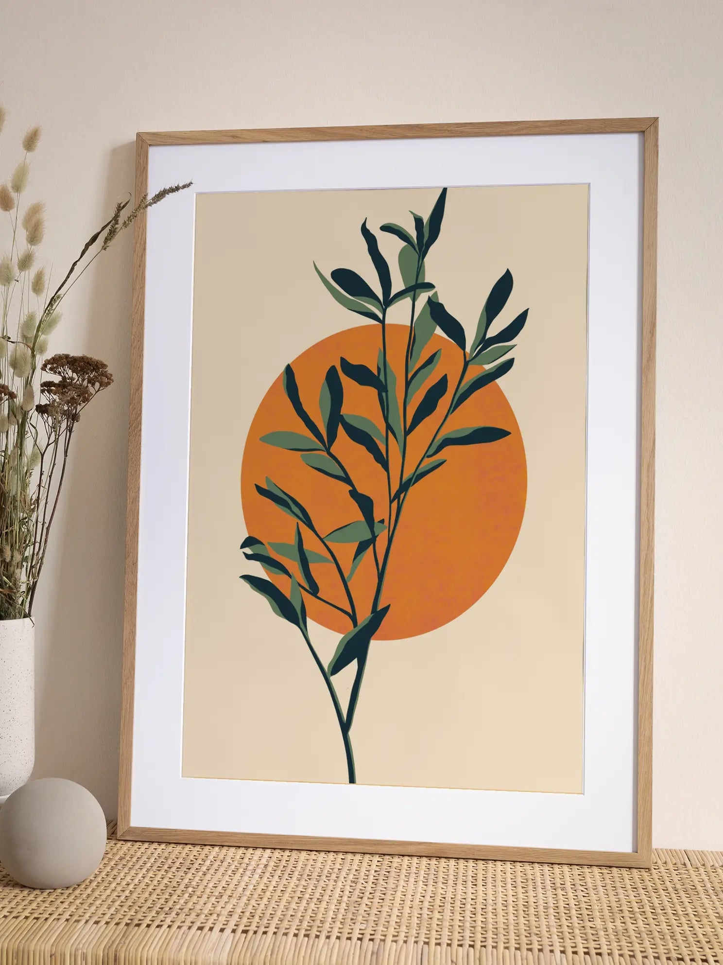 Botanical Sun Poster