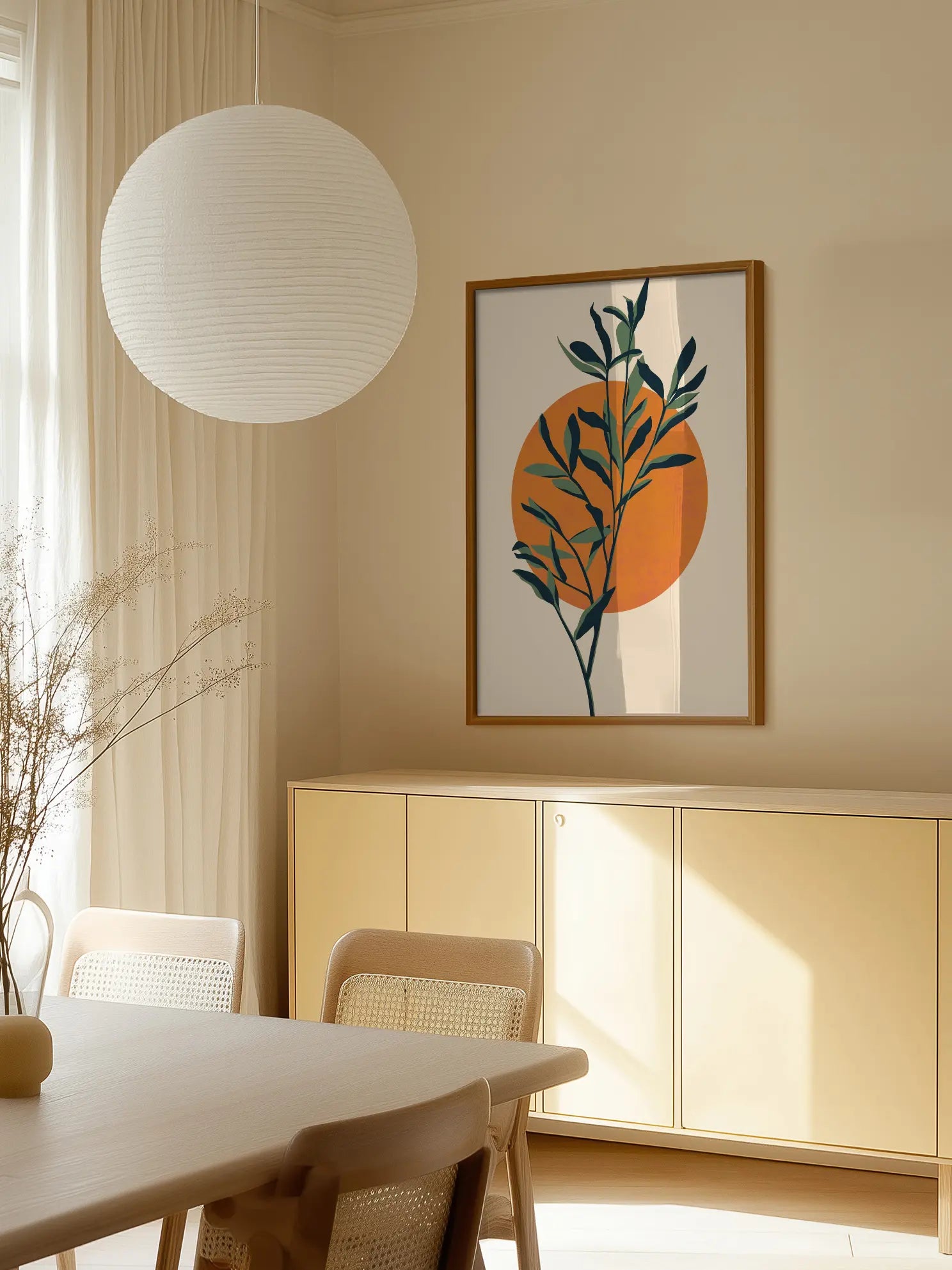 Botanical Sun Poster