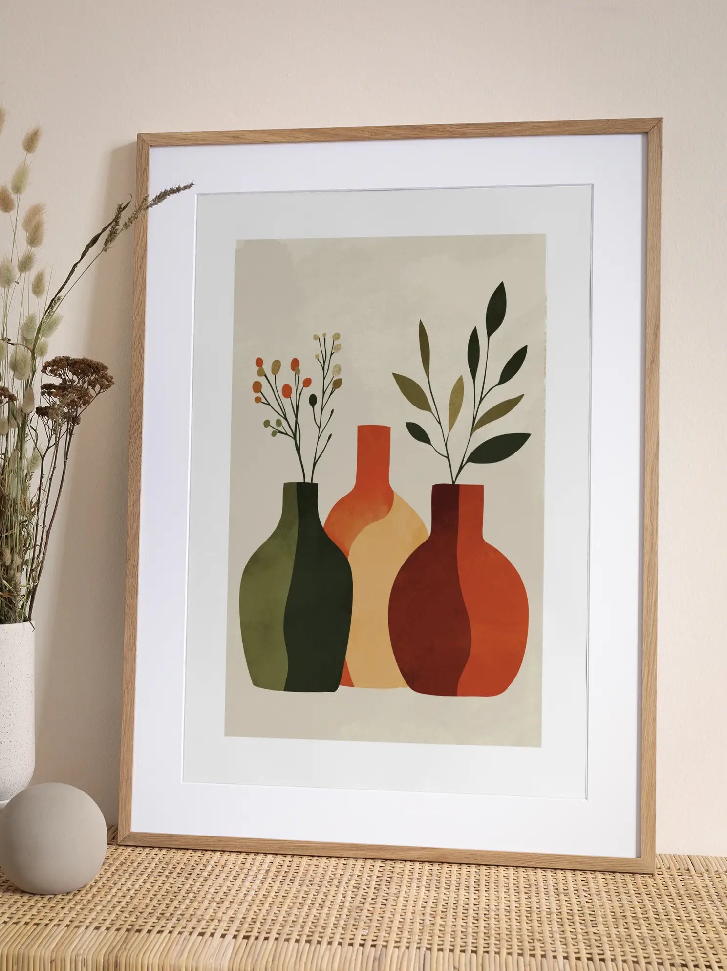 Botanical Vases Poster