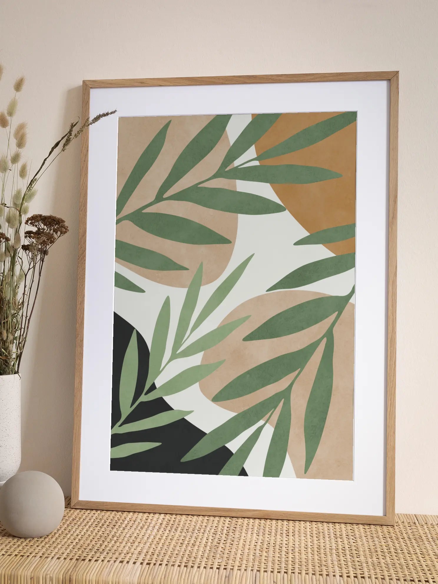 Botanics and Shapes Poster