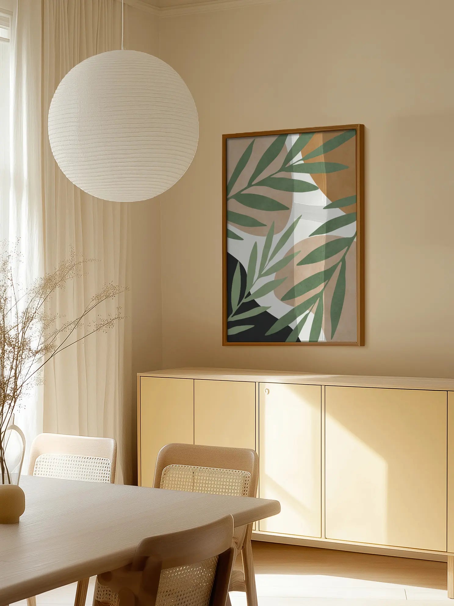 Botanics and Shapes Poster