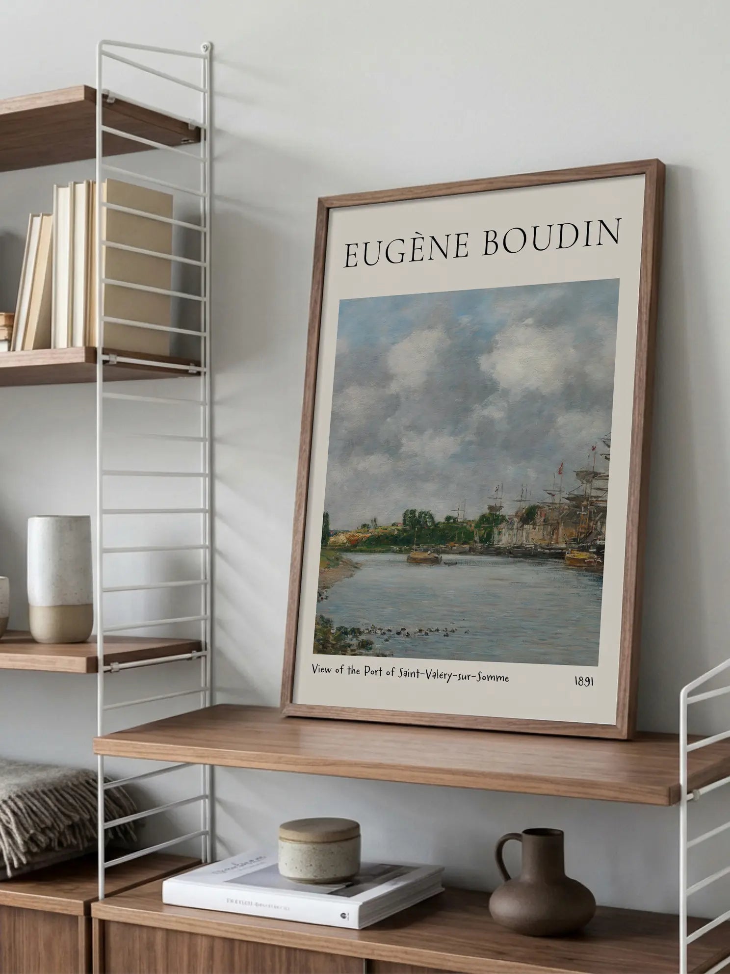 Boudin — View of the Port of Saint-Valéry-sur-Somme Poster