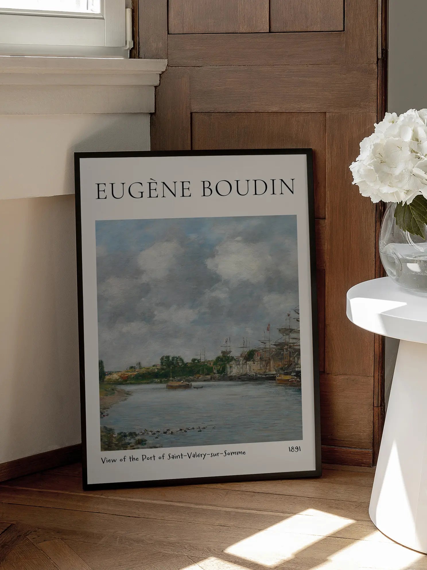 Boudin — View of the Port of Saint-Valéry-sur-Somme Poster