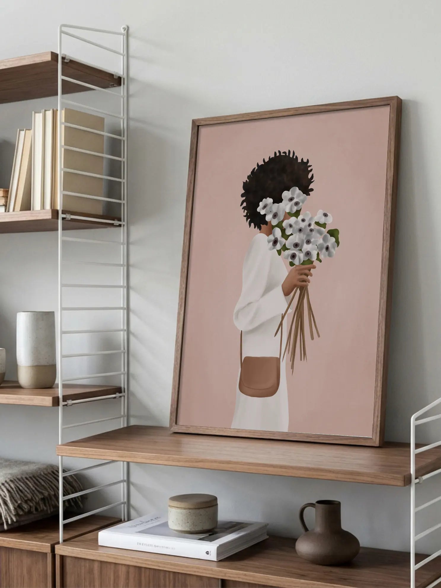 Bouquet of Flowers Illustration Poster