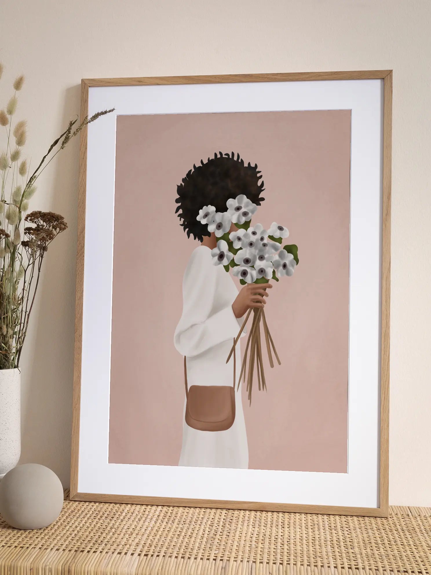 Bouquet of Flowers Illustration Poster