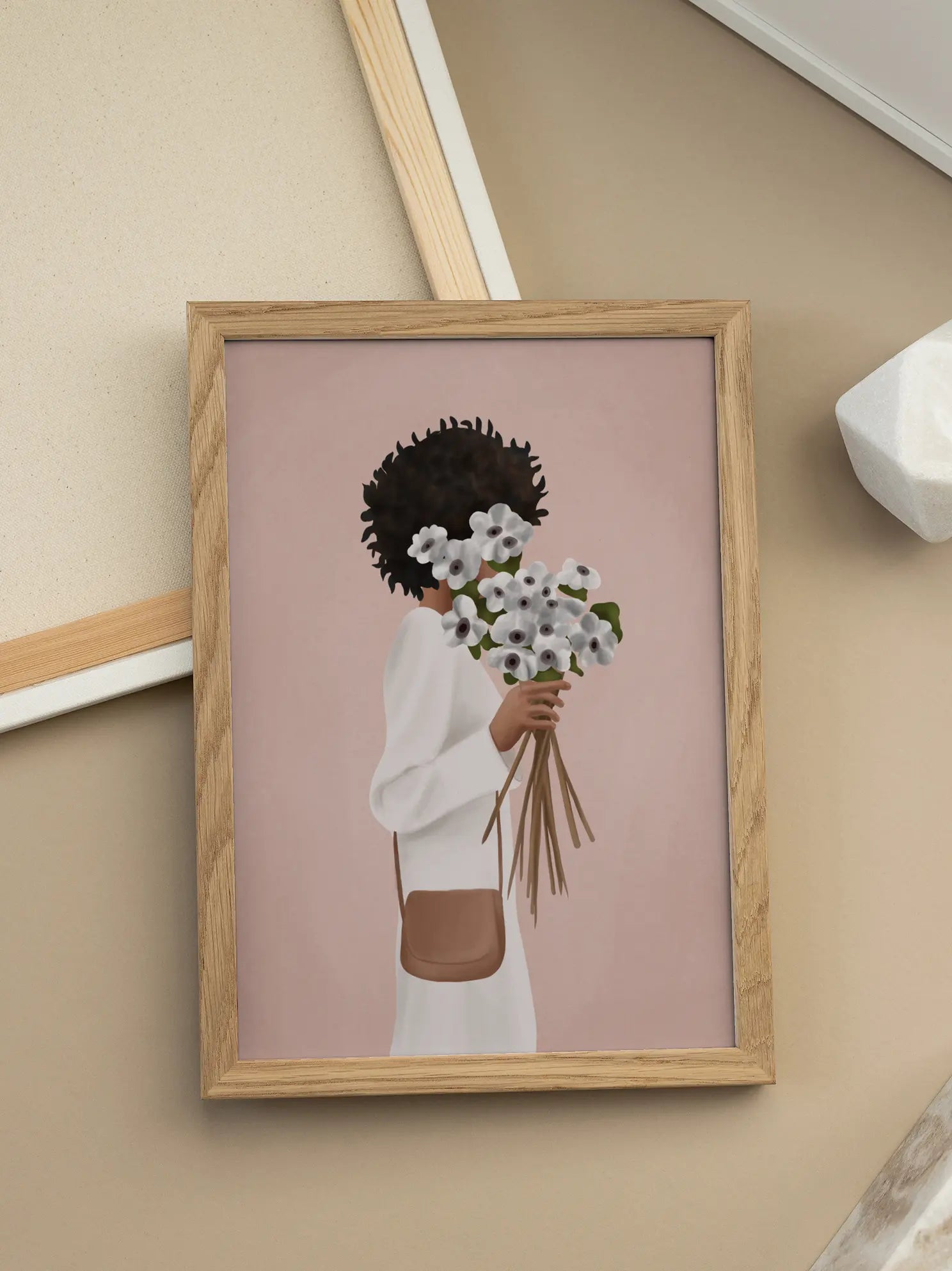Bouquet of Flowers Illustration Poster