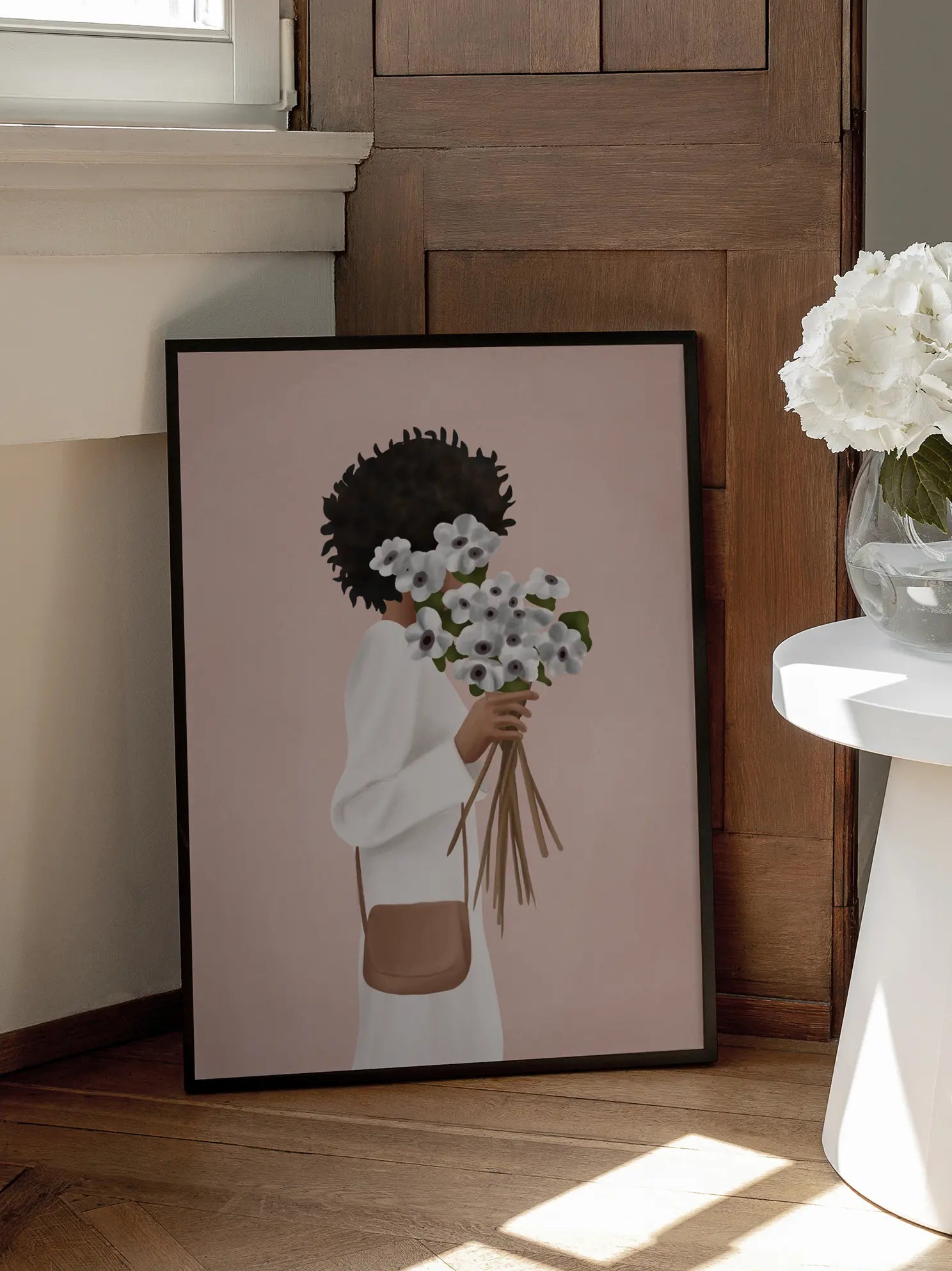 Bouquet of Flowers Illustration Poster