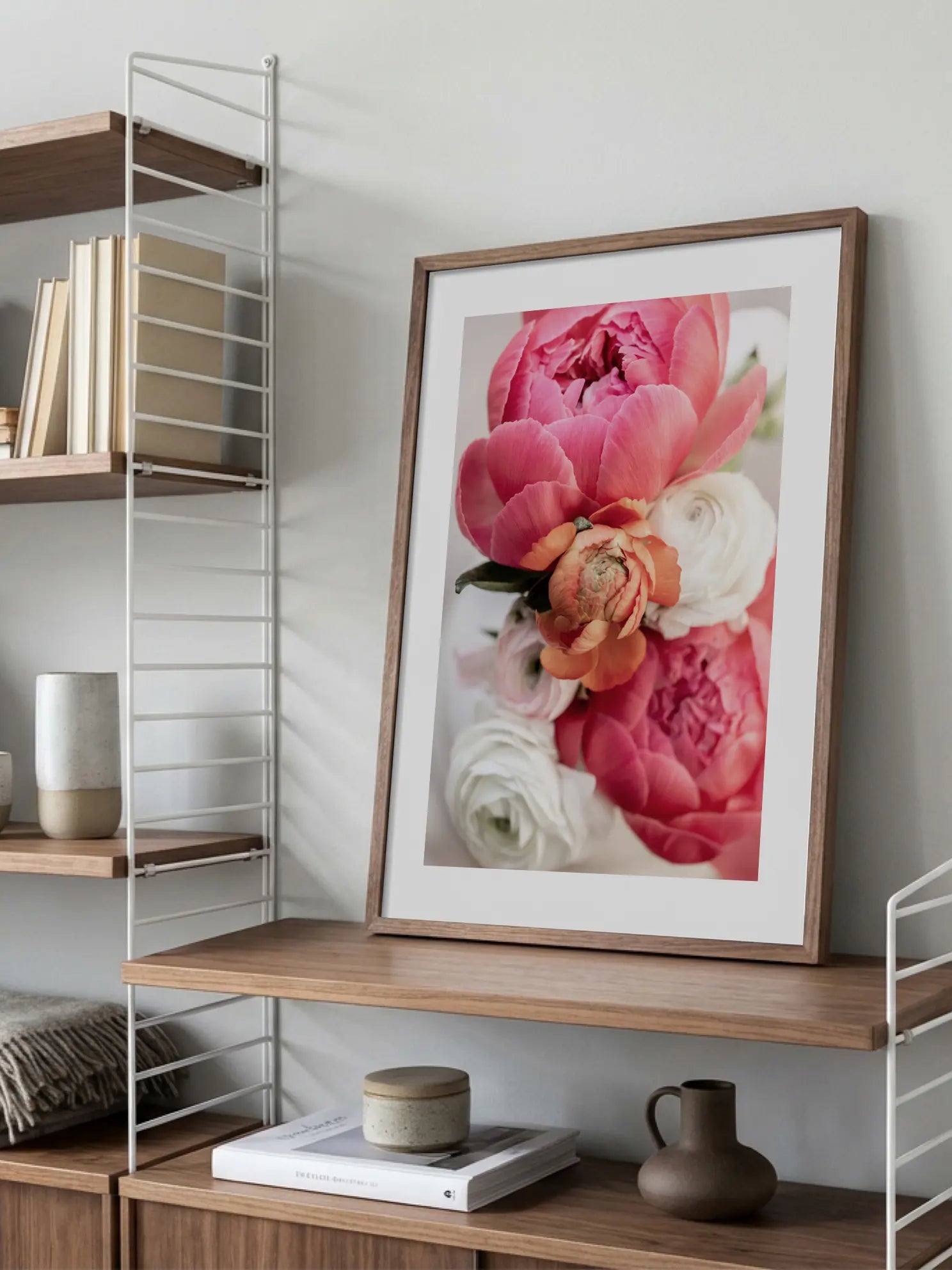Bouquet of Peonies Poster