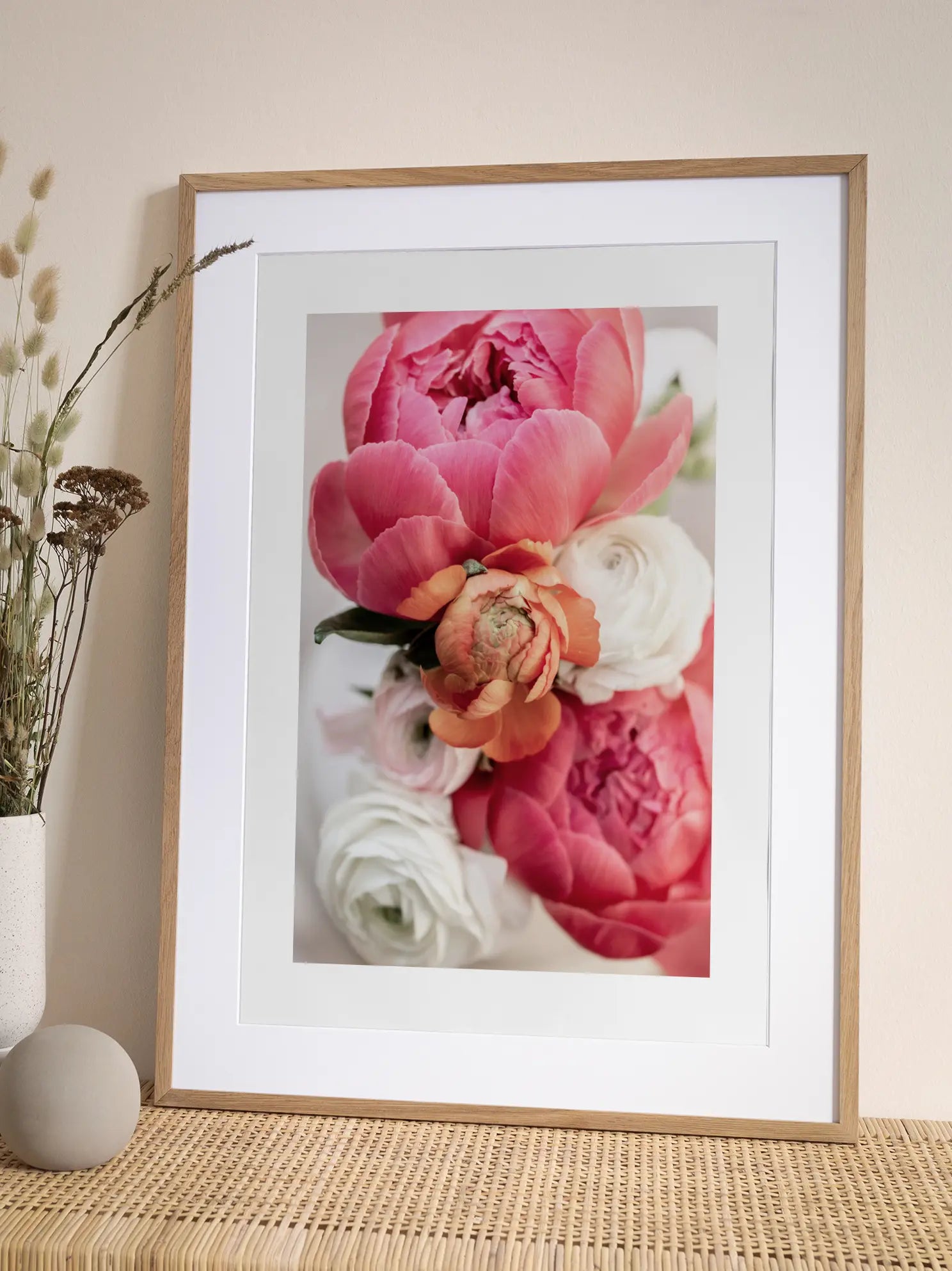 Bouquet of Peonies Poster