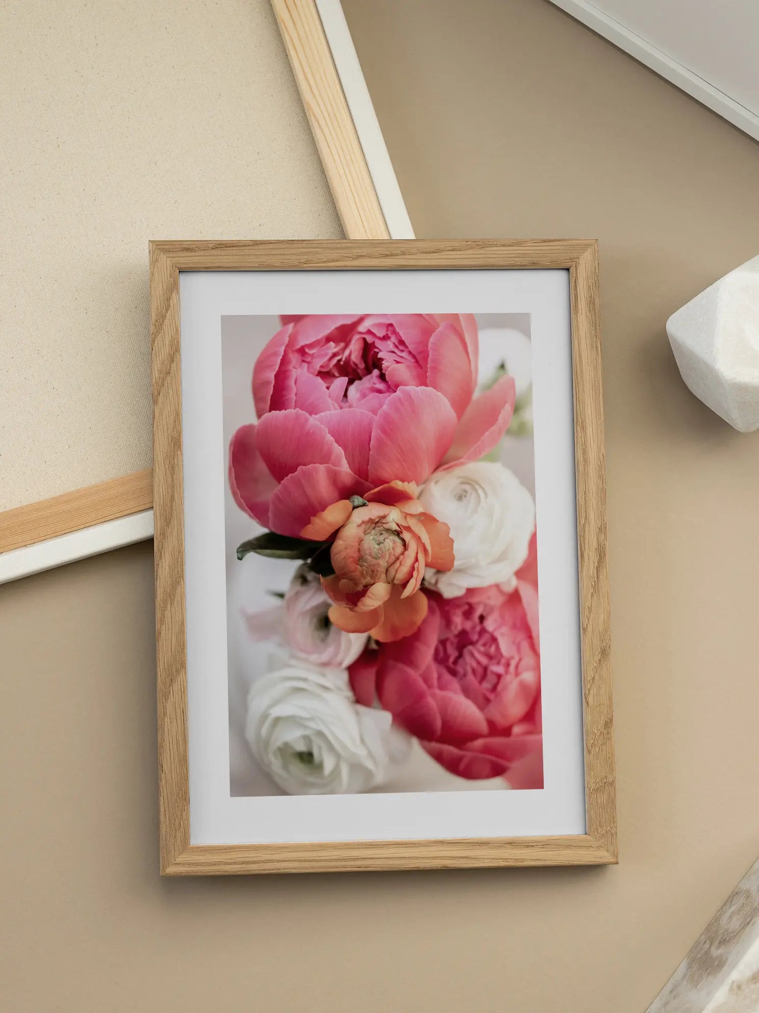 Bouquet of Peonies Poster