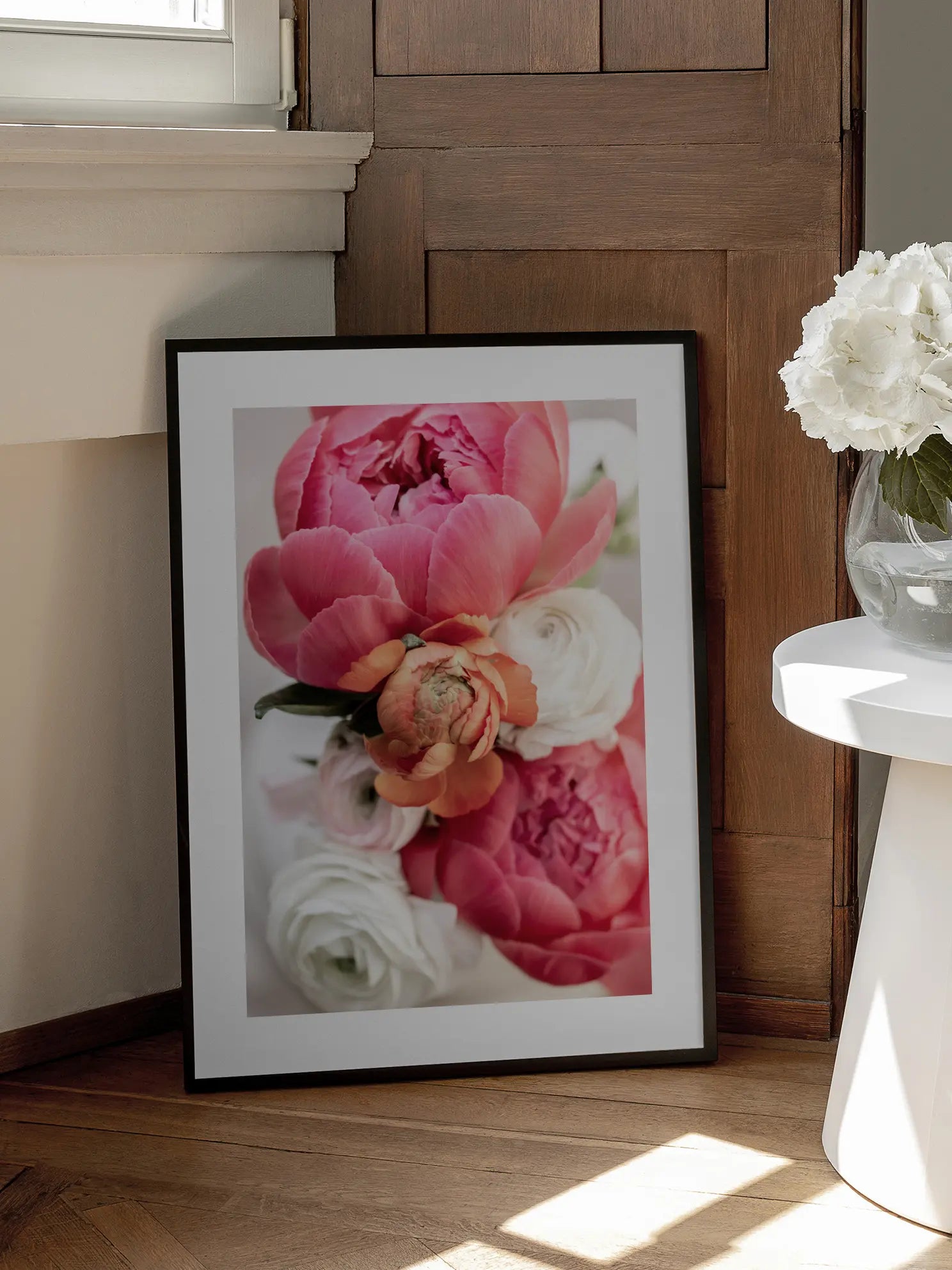 Bouquet of Peonies Poster