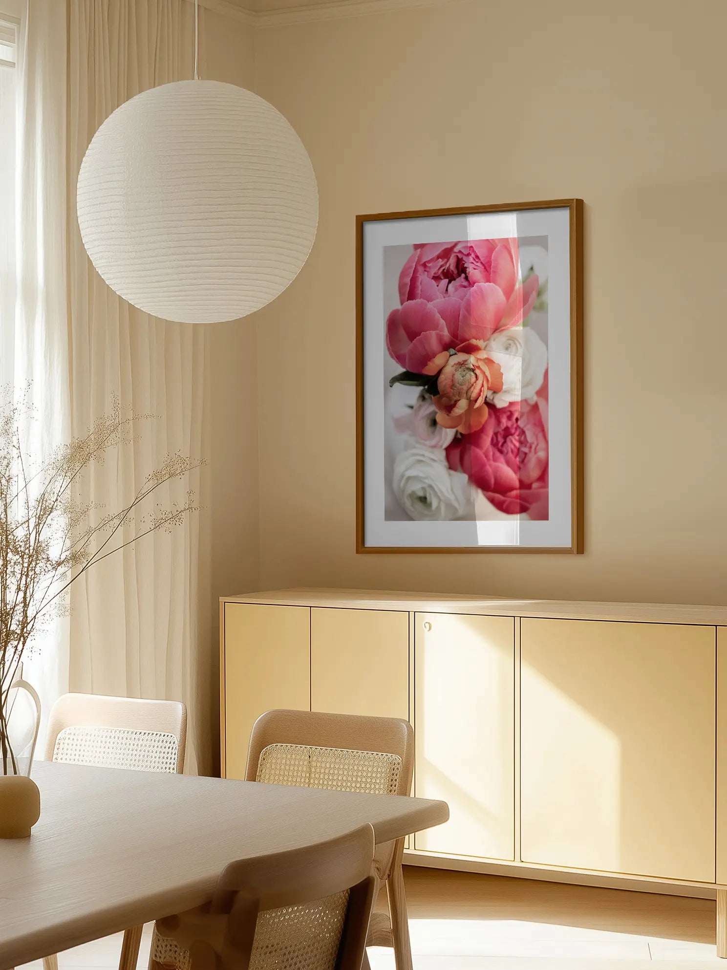 Bouquet of Peonies Poster