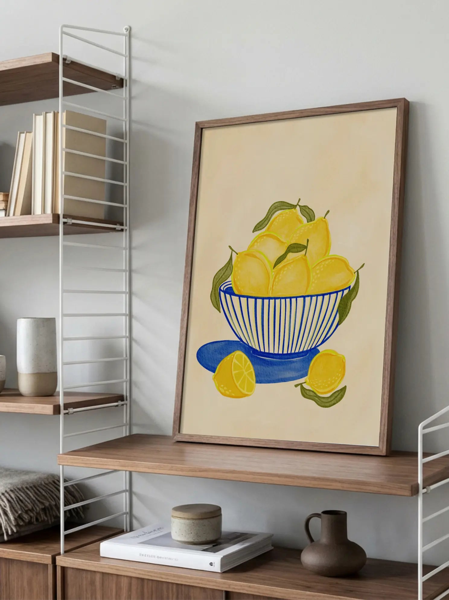 Bowl of Lemons Poster