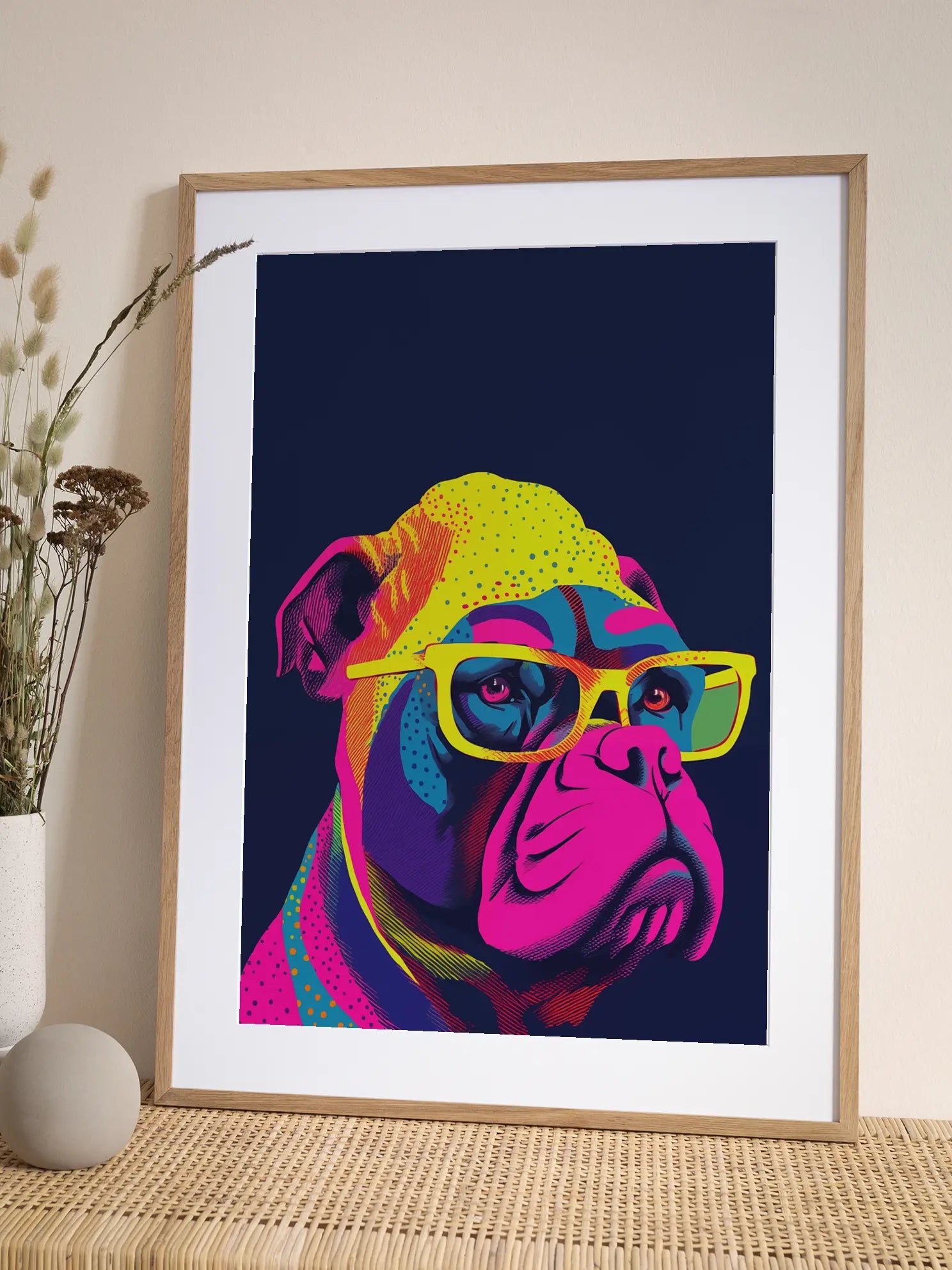 Boxer Dog Pop Art Poster