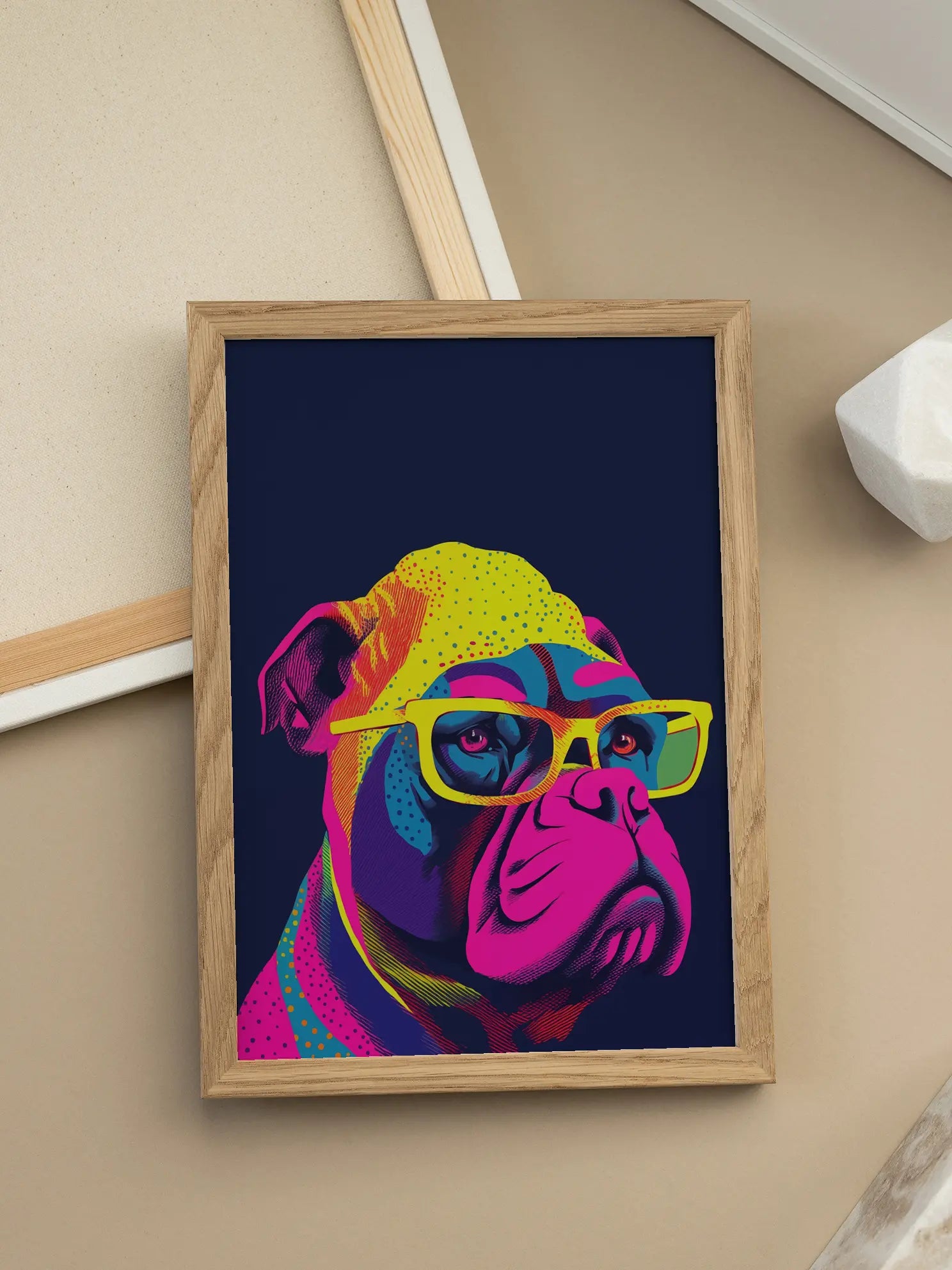 Boxer Dog Pop Art Poster