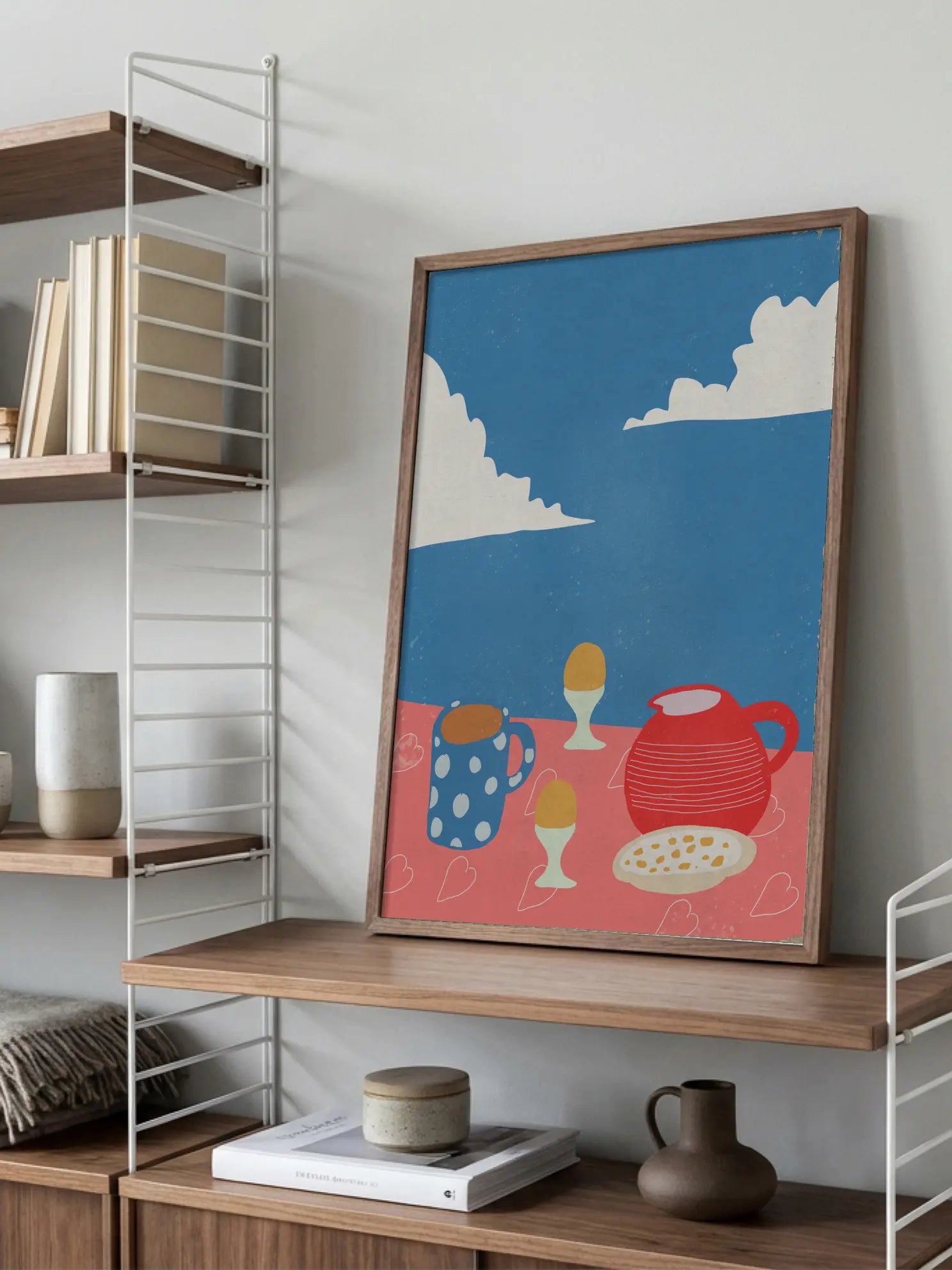 Breakfast Colorful Table Poster