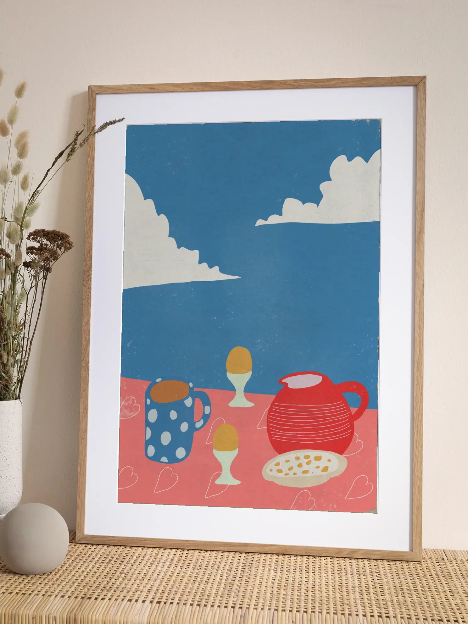 Breakfast Colorful Table Poster