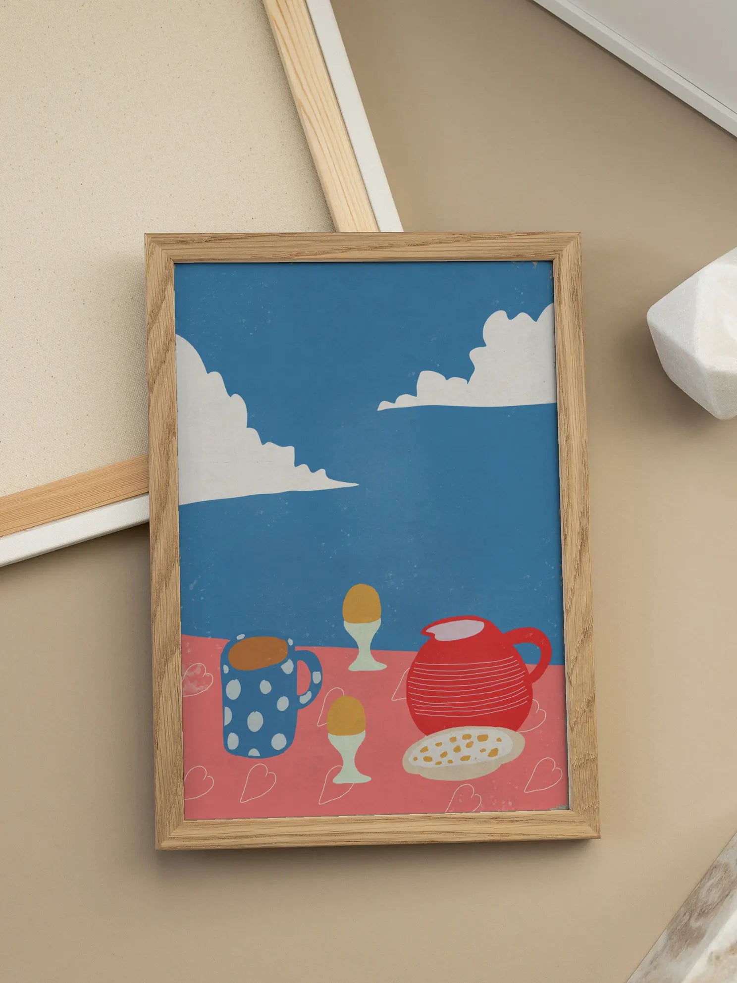 Breakfast Colorful Table Poster