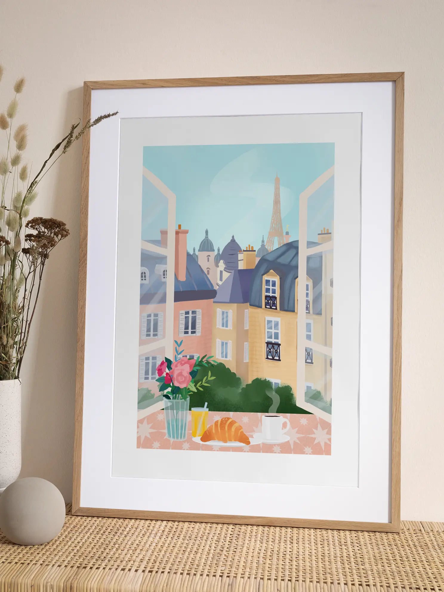 Breakfast in Paris Poster