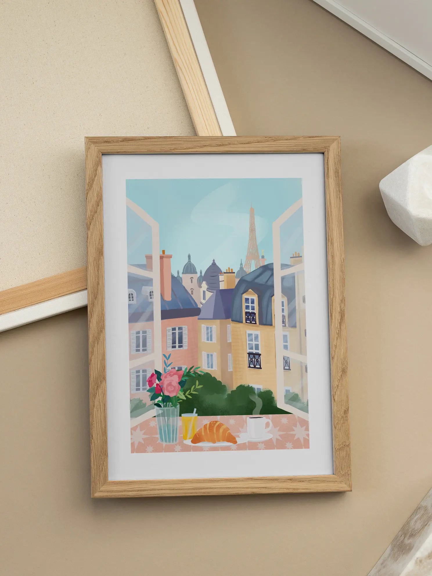 Breakfast in Paris Poster
