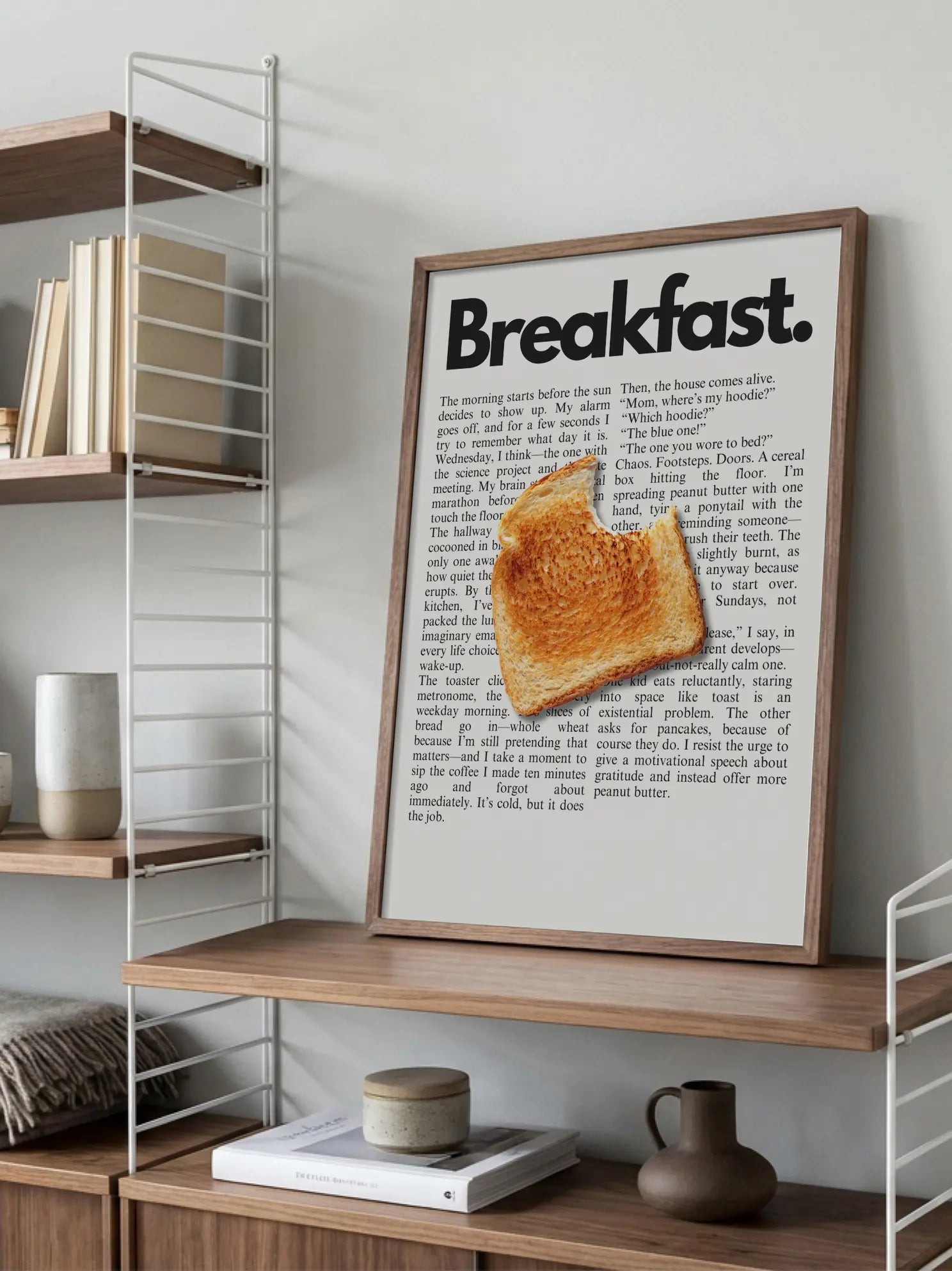 Breakfast Toast Bite Poster