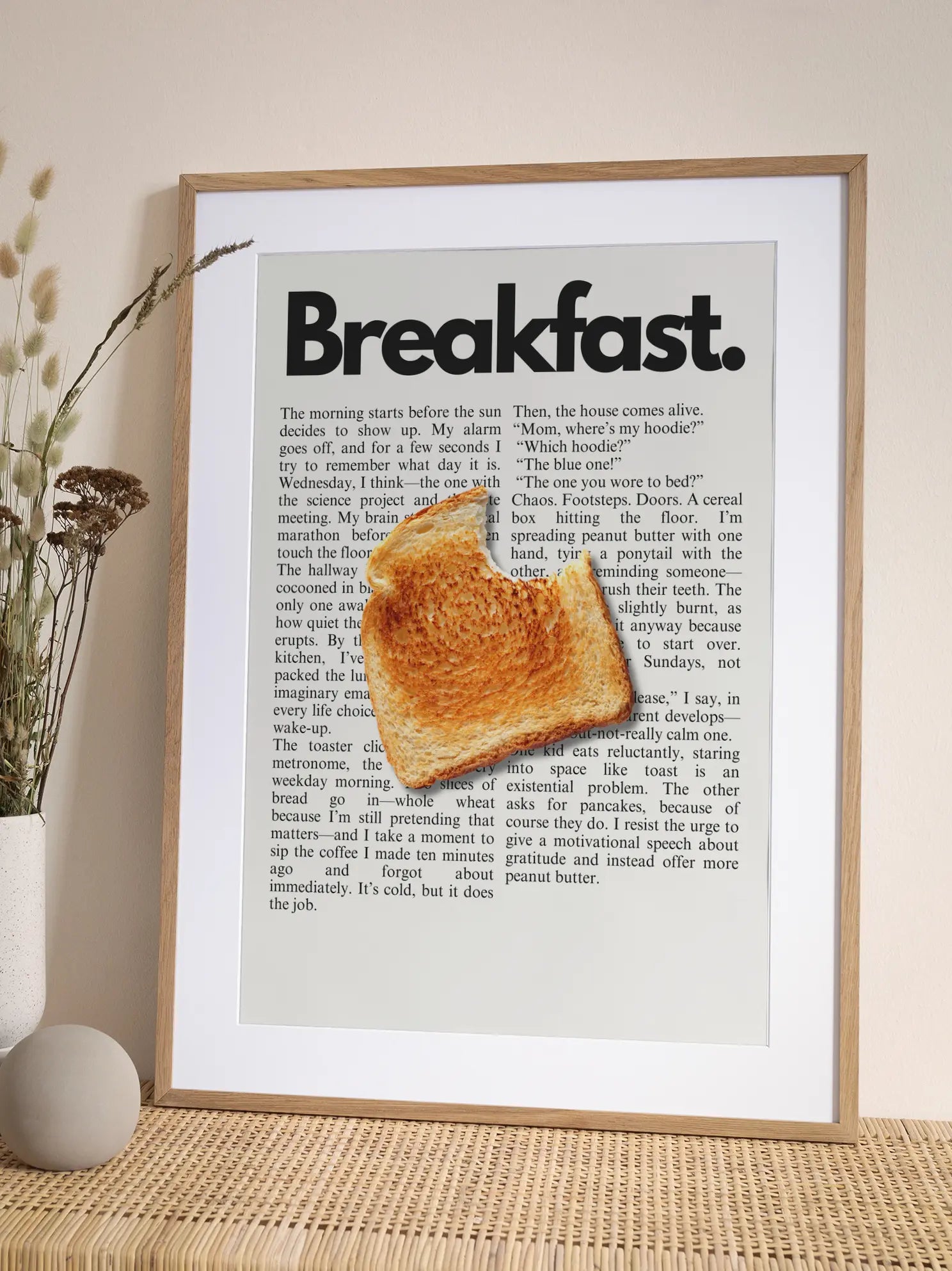 Breakfast Toast Bite Poster