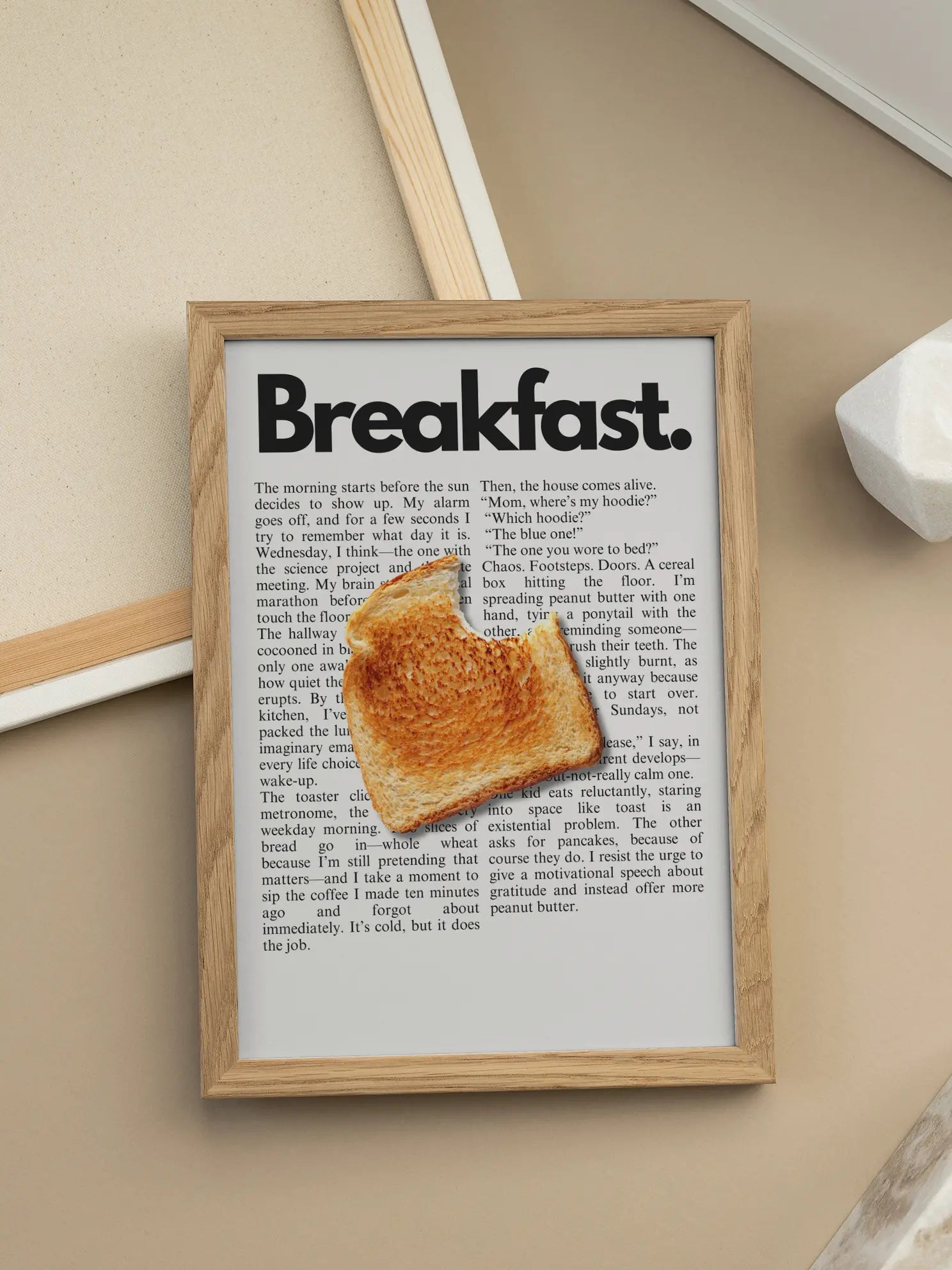 Breakfast Toast Bite Poster