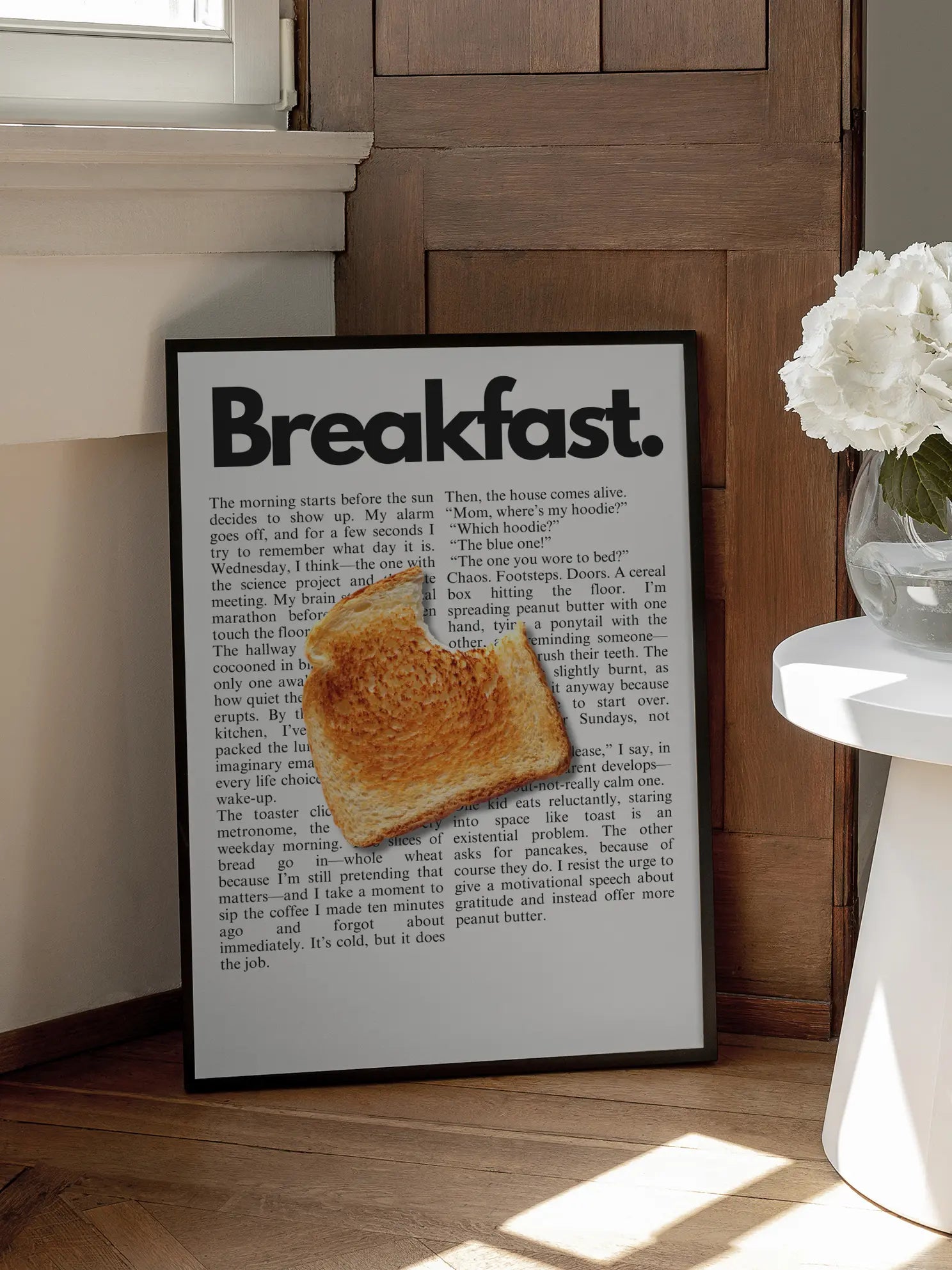 Breakfast Toast Bite Poster